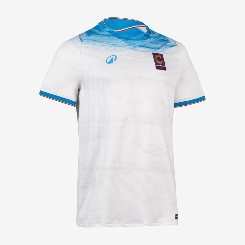 TRICOU DE FOTBAL OFICIAL SELECȚIE SERIA C DEPLASARE ALB-ALBASTRU ADULȚI