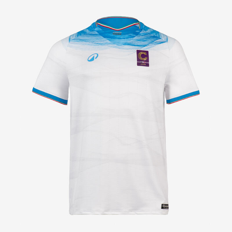 TRICOU DE FOTBAL OFICIAL SELECȚIE SERIA C DEPLASARE ALB-ALBASTRU ADULȚI