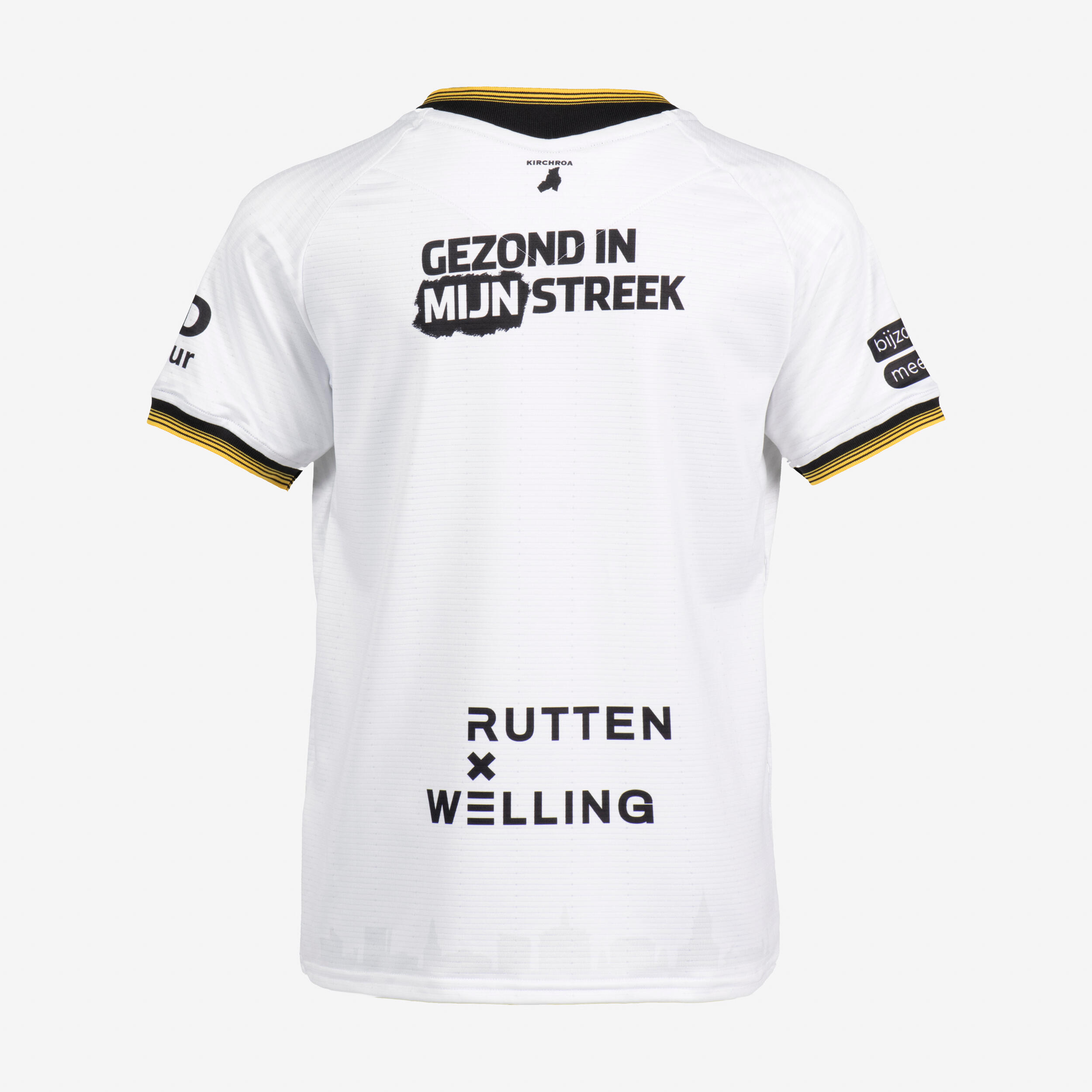 Maillot officiel du Roda JC Kerkrade enfant extérieur blanc et noir 3/5