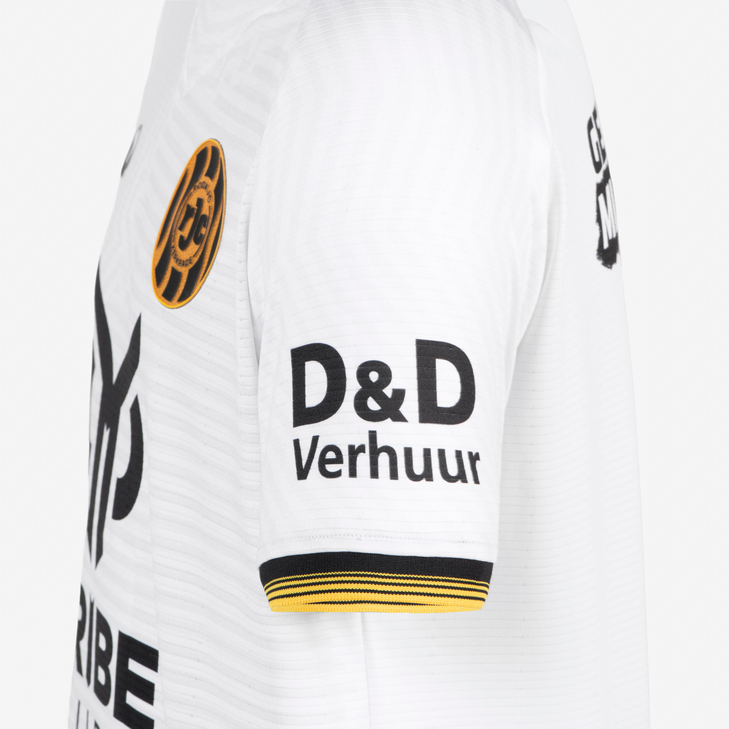 Maillot officiel du Roda JC Kerkrade enfant extérieur blanc et noir 5/5