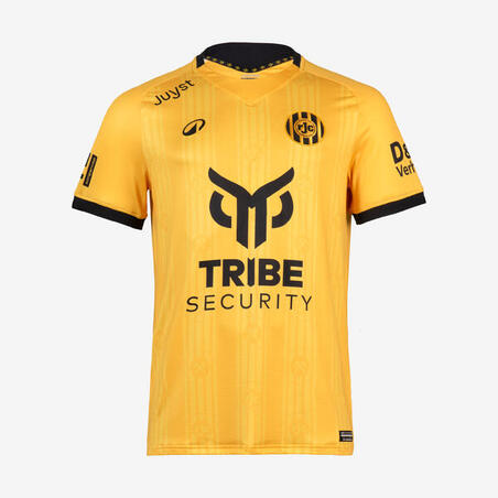 Футболка Roda для гри у футбол для дорослих жовто-чорна