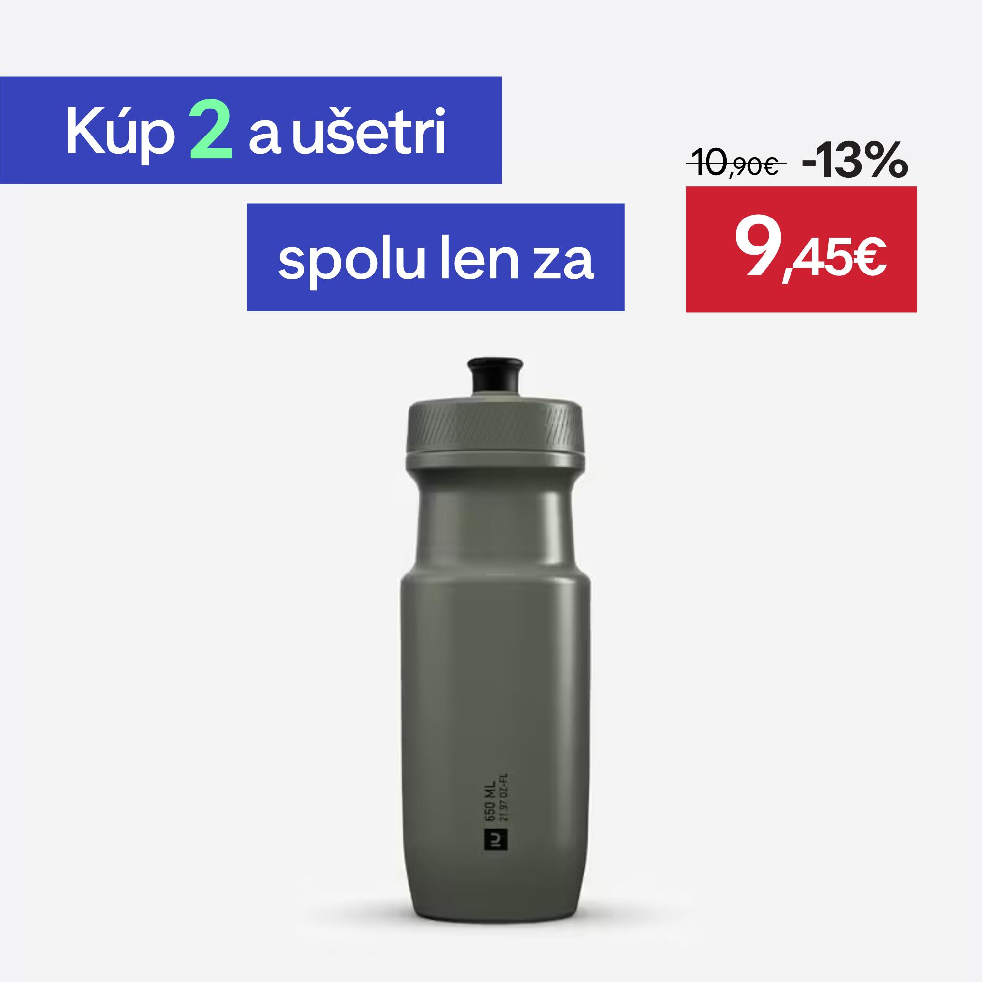 TRIBAN Cyklistická fľaša SoftFlow L 650 ml kaki