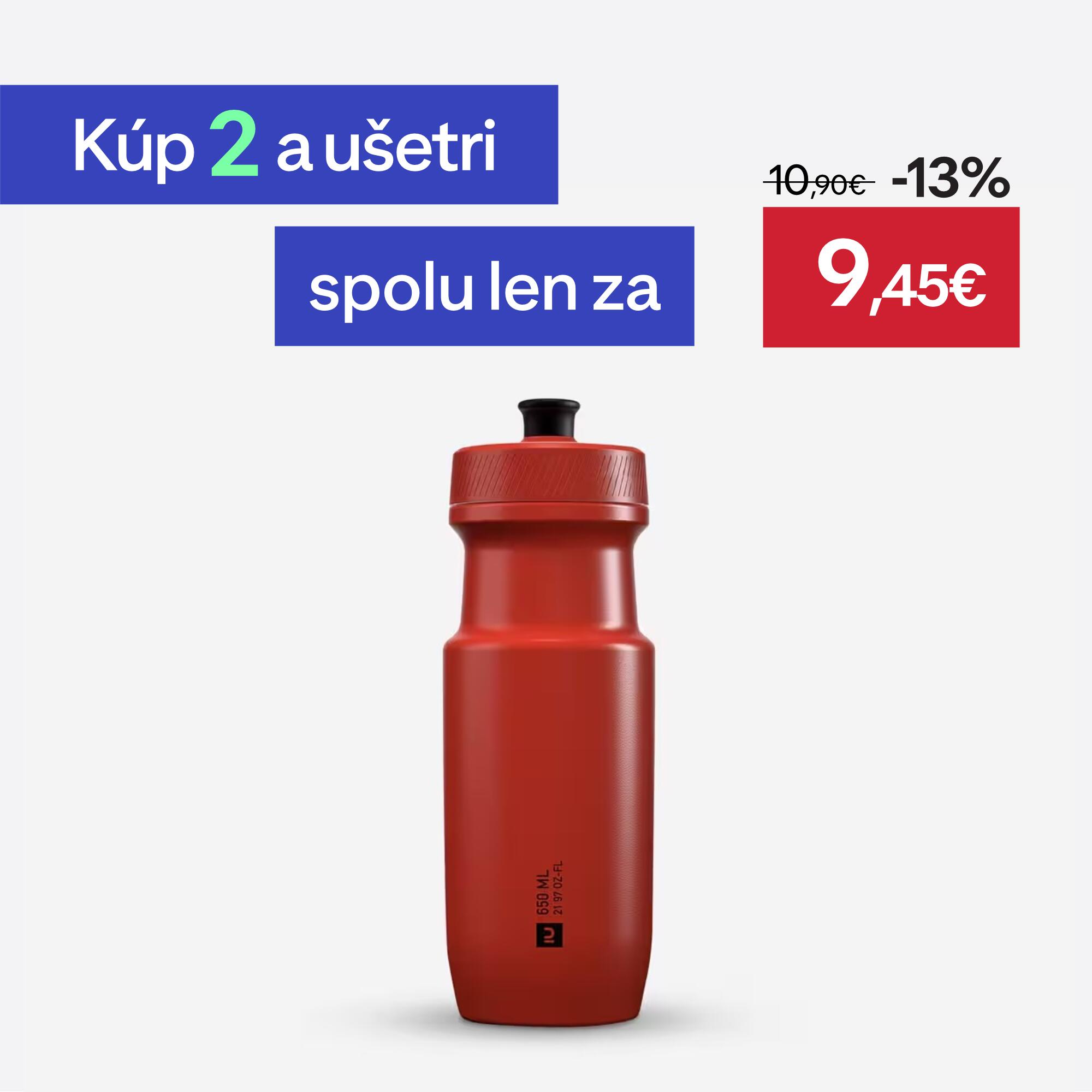 TRIBAN Cyklofľaša SoftFlow M 650 ml červená