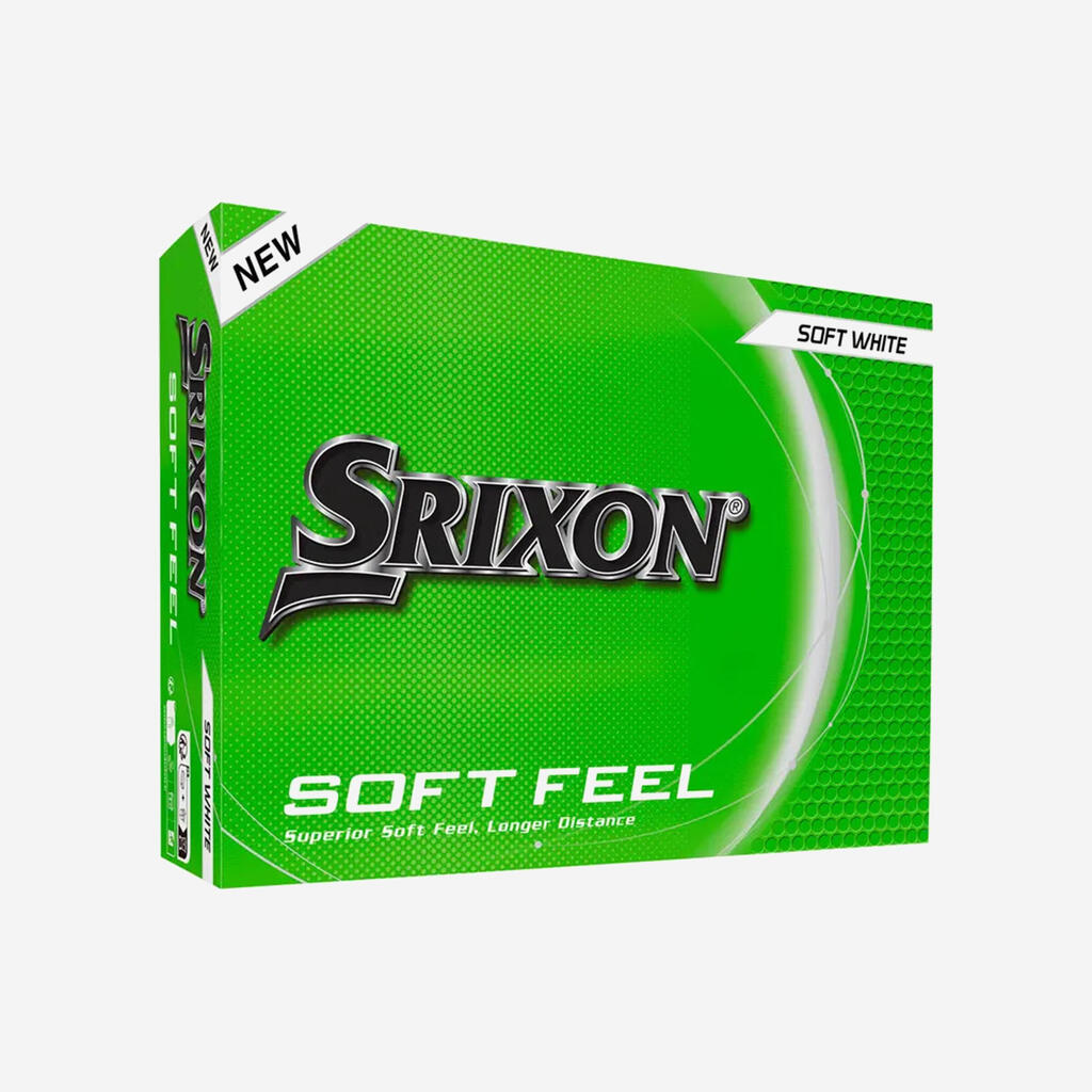 Golfipallid x12 Srixon Soft Feel, valged