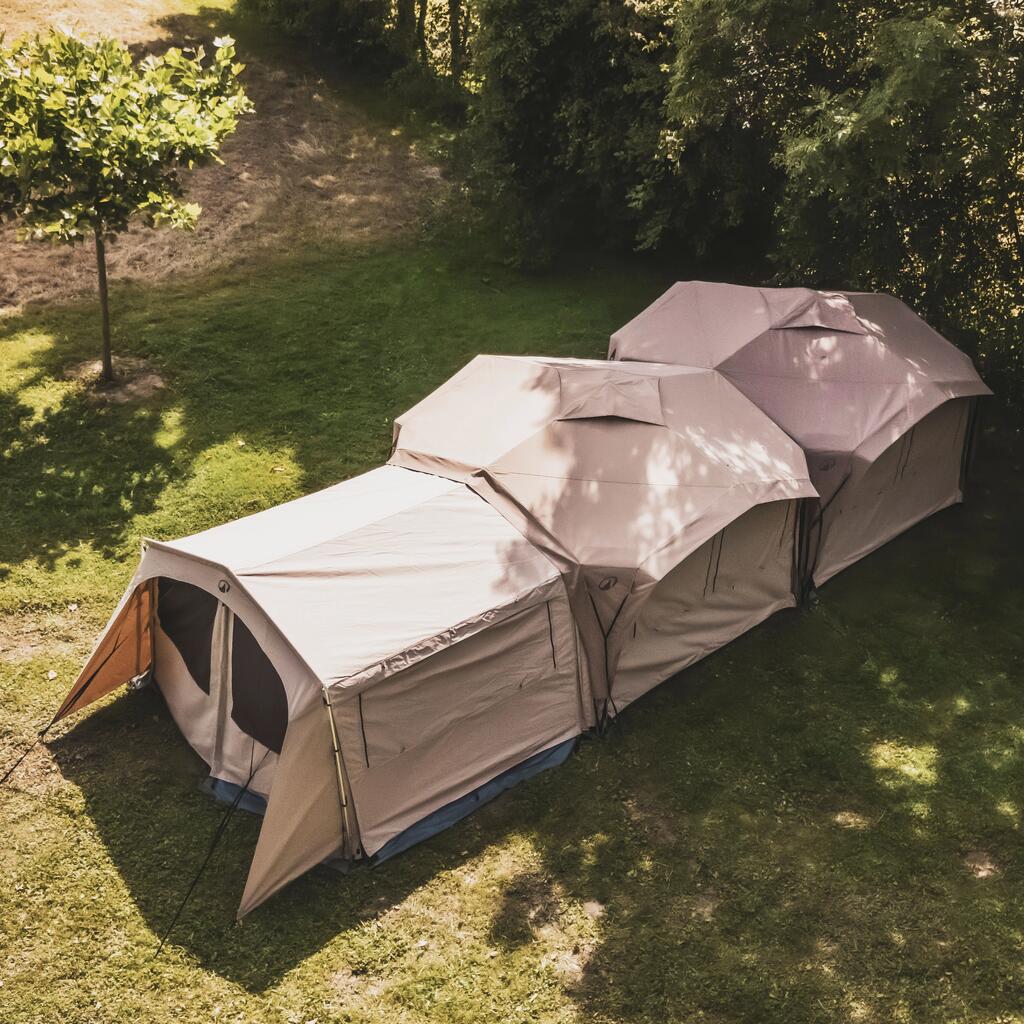 Modular Camping Tent for 4 to 6 People Quechua Second Home for Professional Use