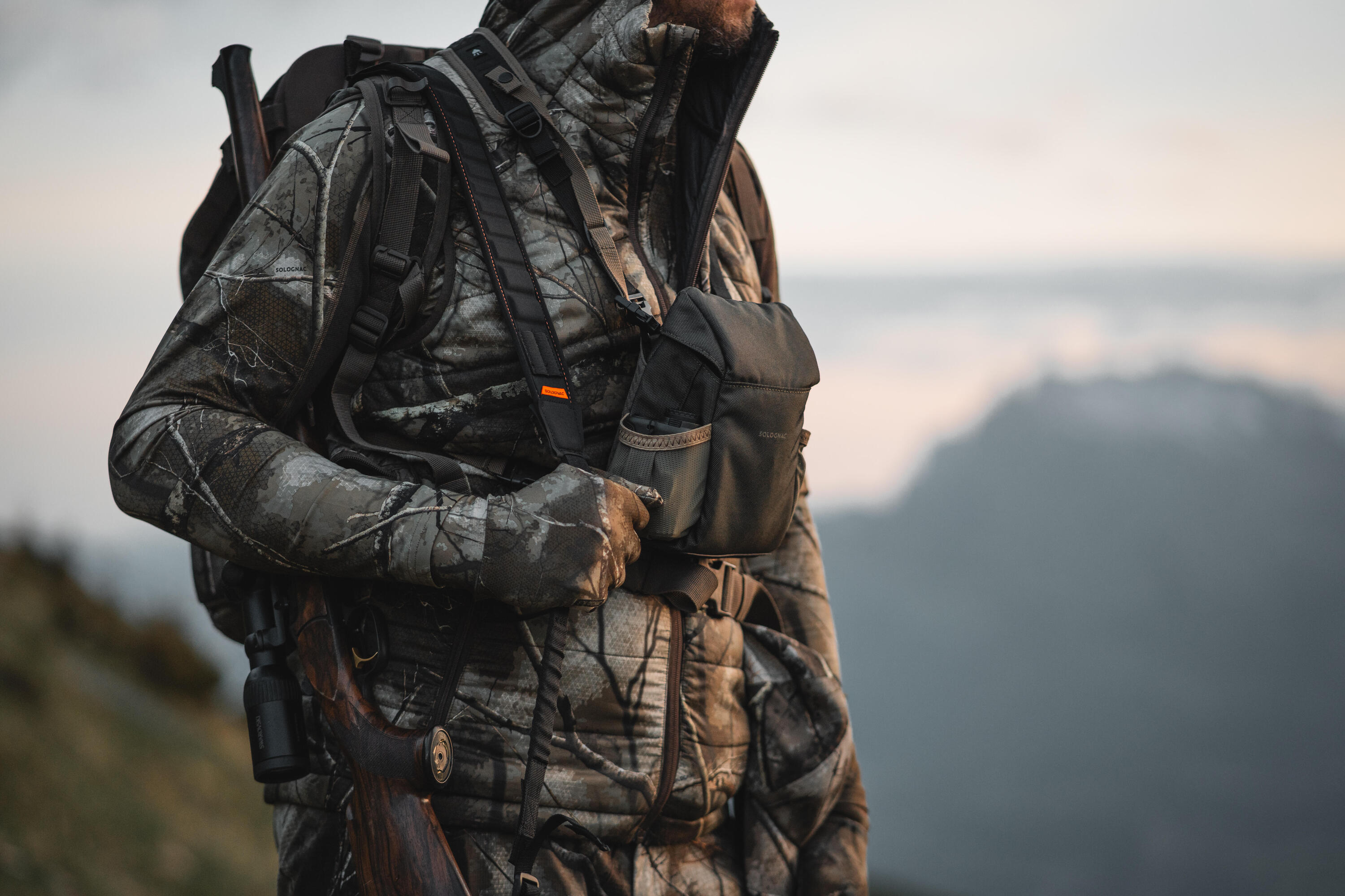 LUVAS CAÇA FINAS EXTENSÍVEIS 100 CAMUFLADO TREEMETIC 9/10