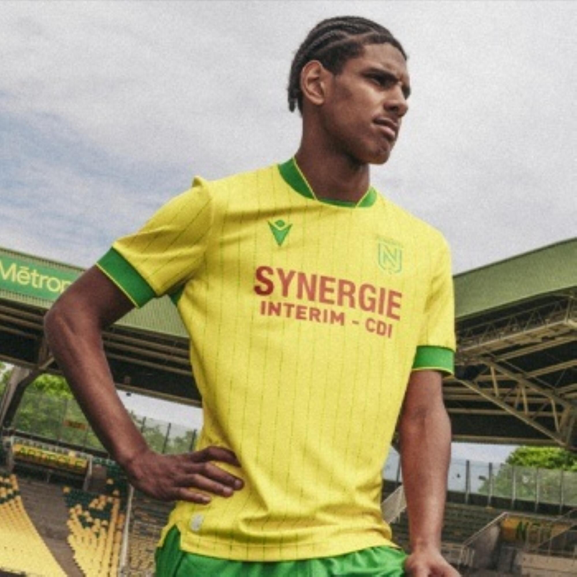 Maillot Rétro FC Nantes Années 50 – Enfant (Kappa, Occasion, État Moyen)