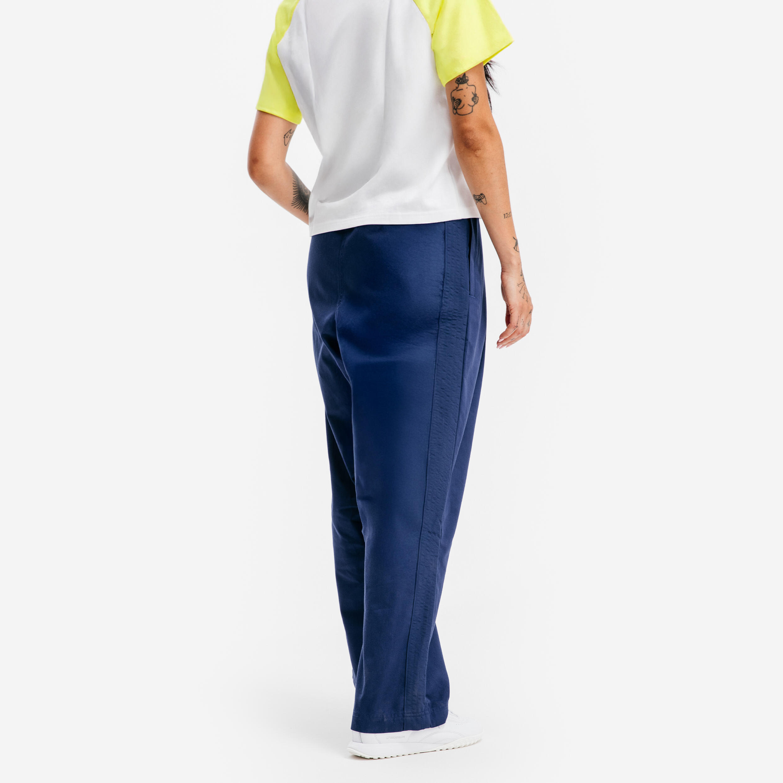 Pantalon façon kimono Uppercute, bleu 4/6