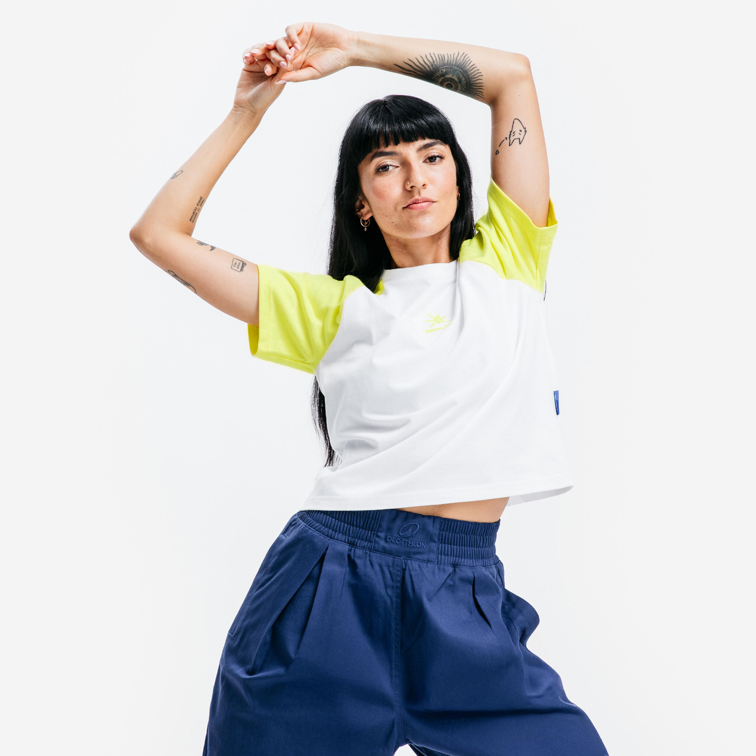 DECATHLON T-Shirt Damen - Uppercute gelb