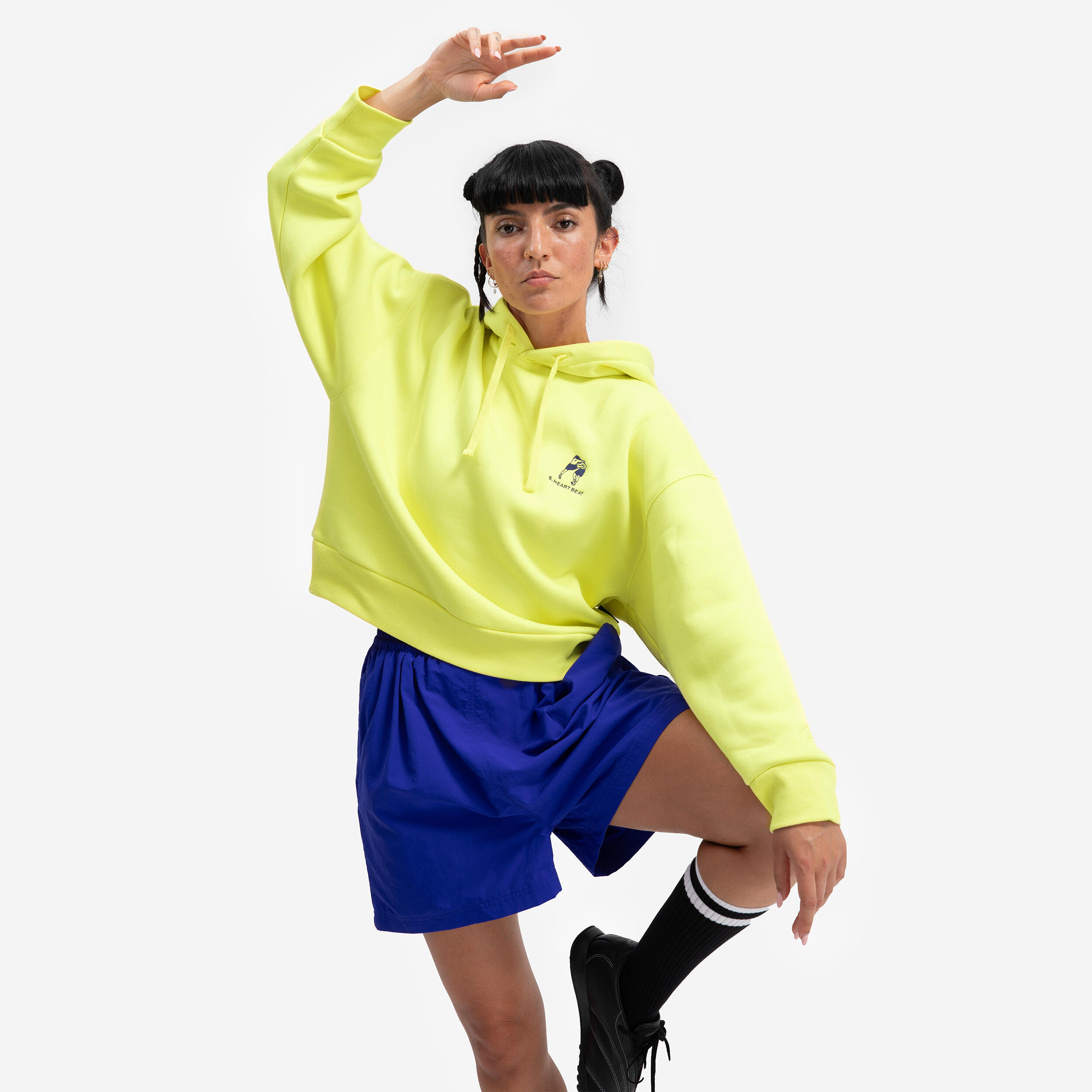 DECATHLON Hoodie Damen - Uppercute gelb 