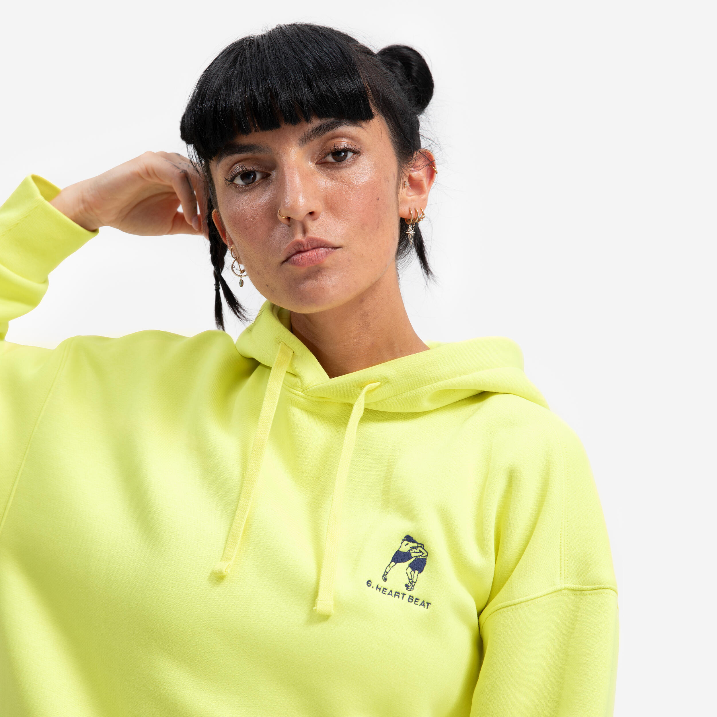 Sweat à capuche Uppercute femme, jaune 3/7