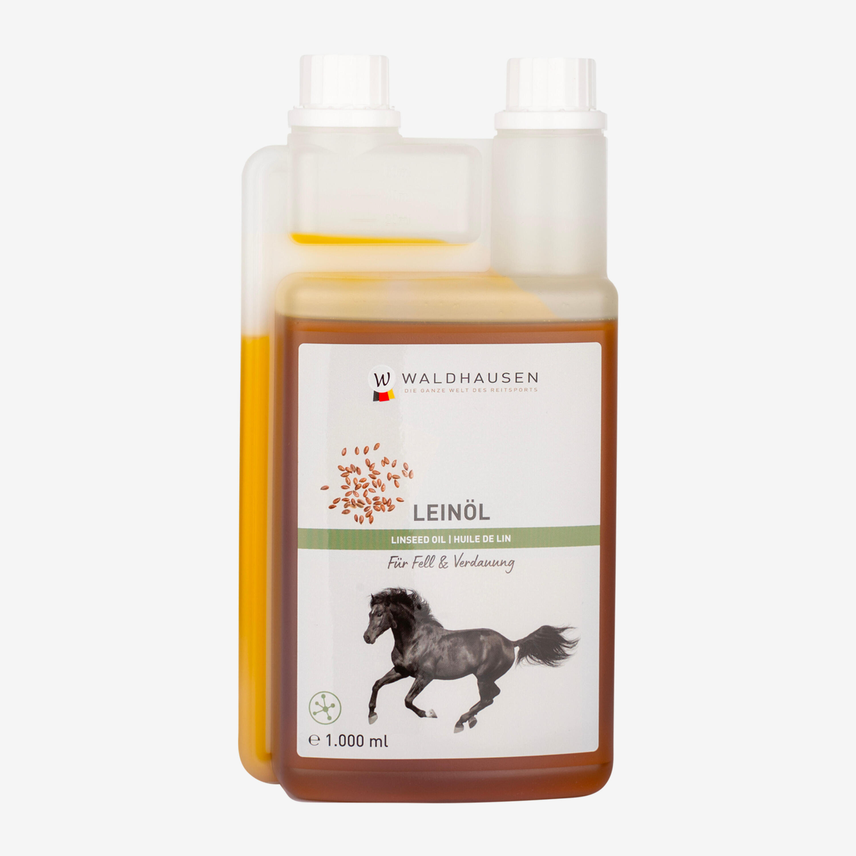 WALDHAUSEN Olio di lino equitazione cavallo e pony integratore alimentare 1 L