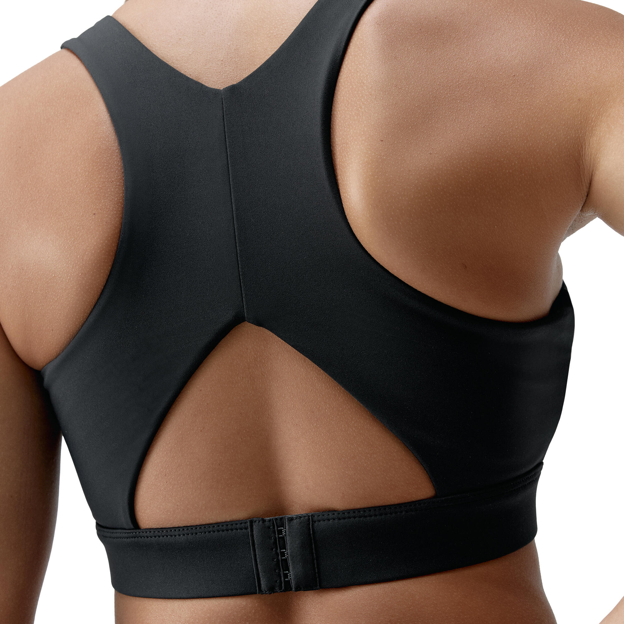 Sujetador deportivo sujeción alta Mujer Born living yoga negro con dorado 2/4
