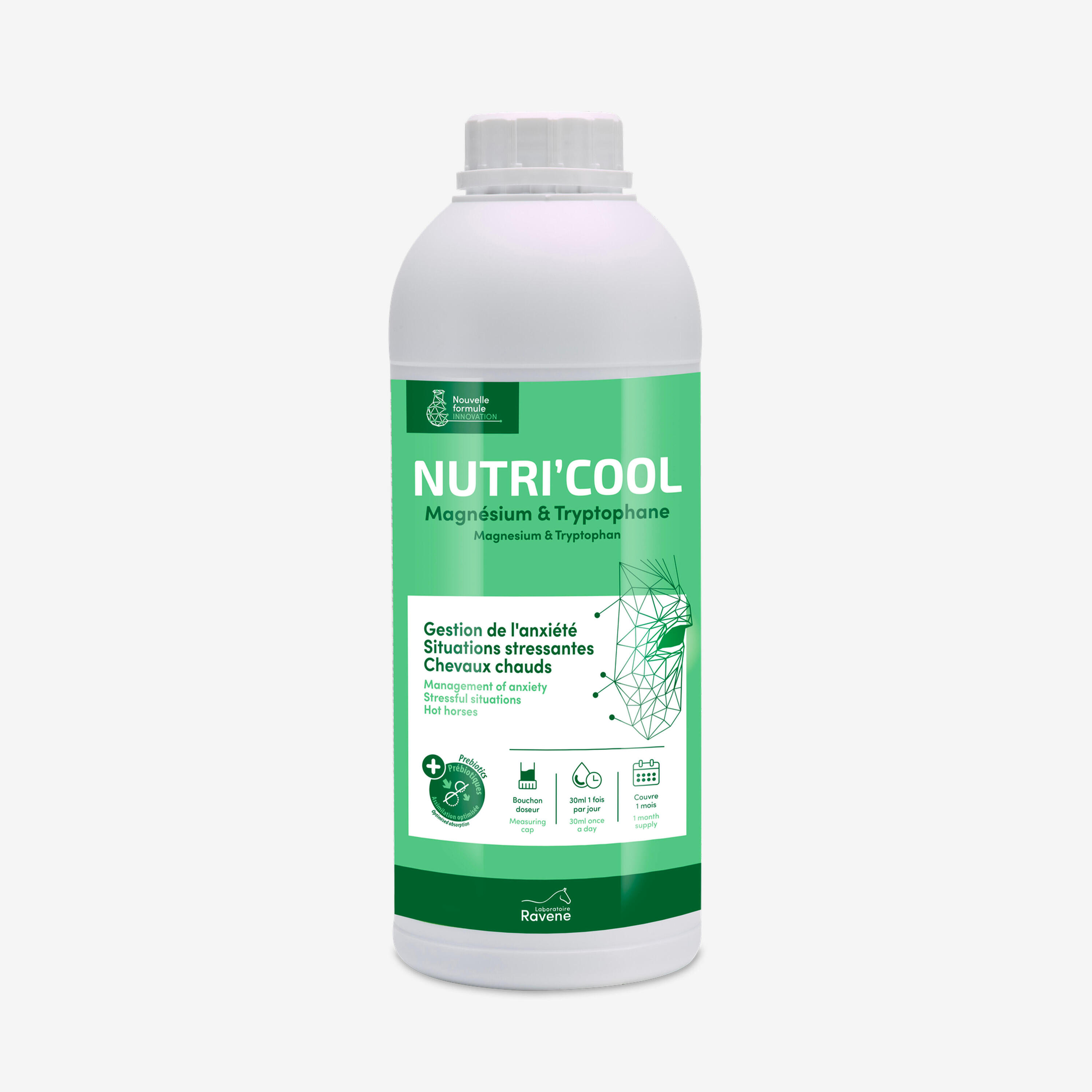 RAVENE Integratore alimentare equitazione pony e cavallo NUTRI'COOL 900 mL