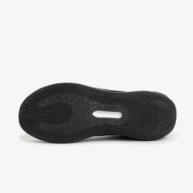 Ghete de baschet înălțime medie, Canaveral 900 Negru, unisex.