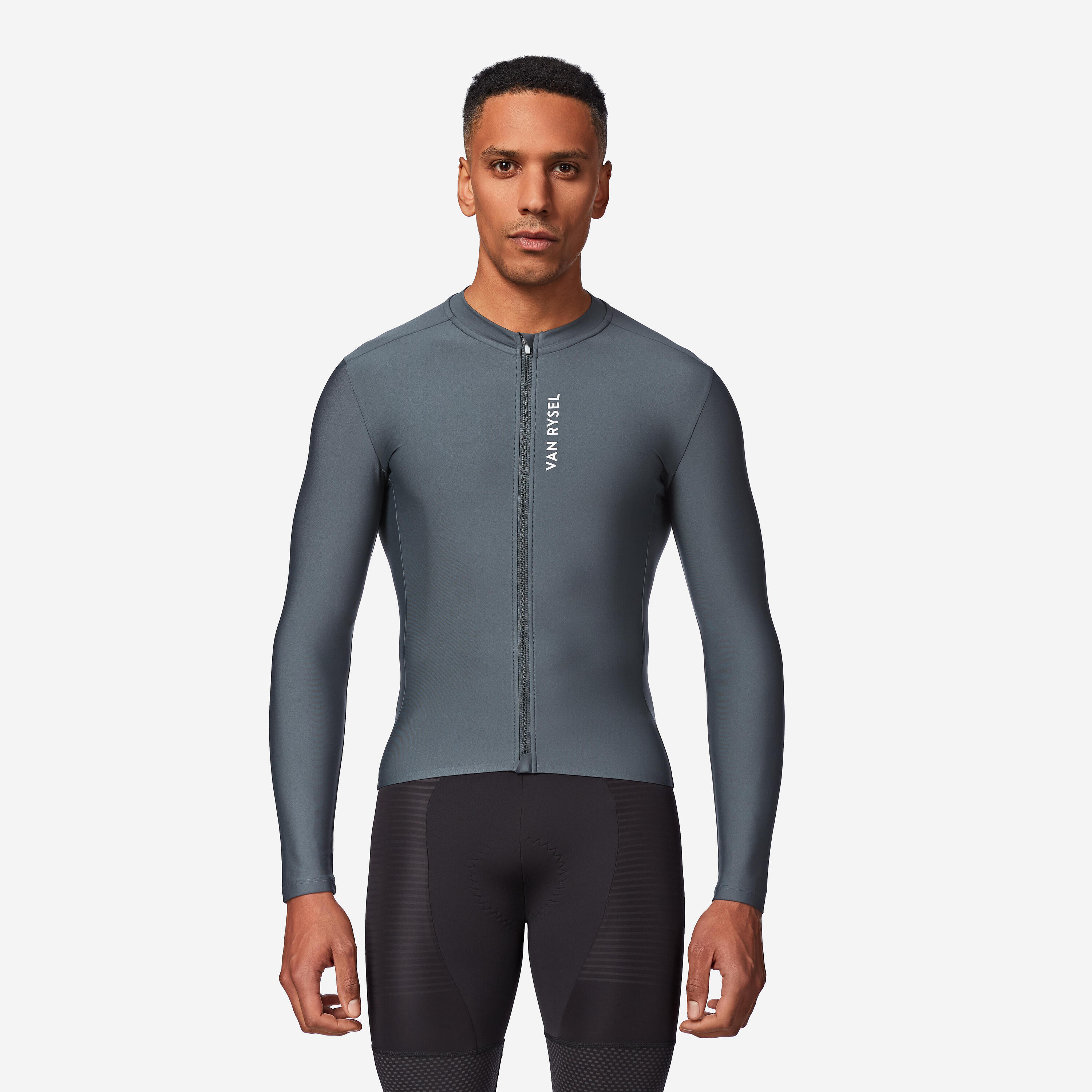Rennrad Trikot unisex langarm Zwischensaison „RCR 2“ blau  8/21