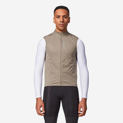 Gilet de vélo de route coupe-vent homme, RCR marron