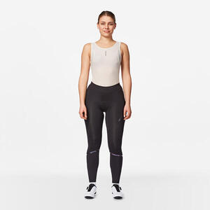 Culotte ciclismo largo sin tirantes mujer Racer negro