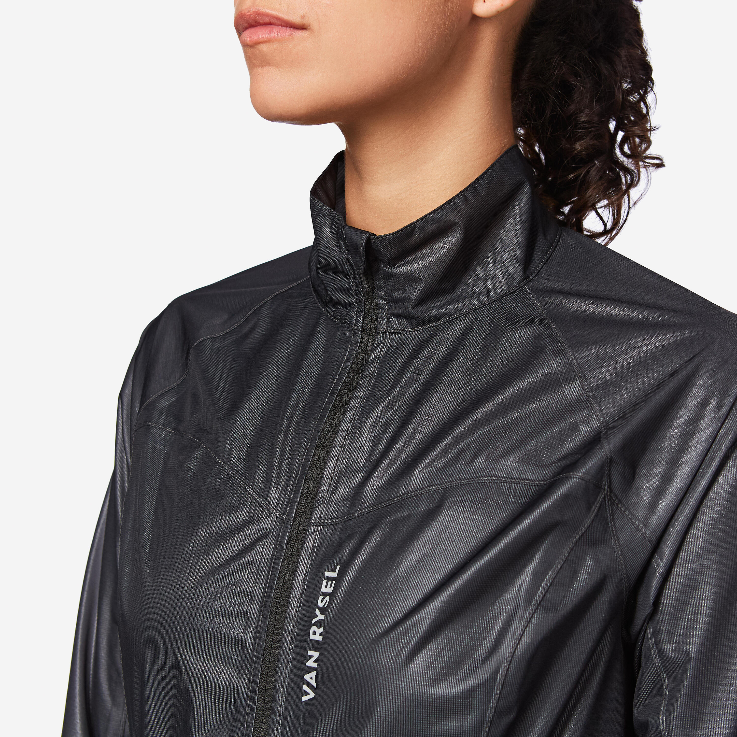 Giacca impermeabile ciclismo donna 900 nera 4/6