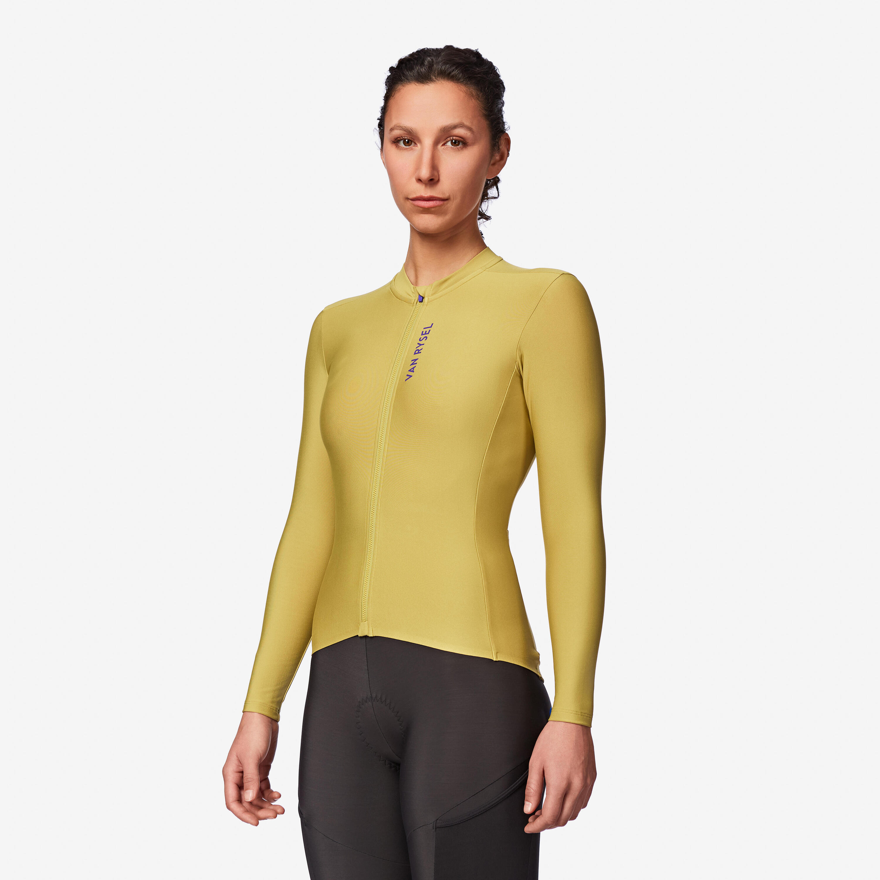Maillot à manches longues de vélo de route mi-saison unisexe, RCR 2 khaki 6/13