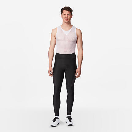 Radhose Rennrad lang Winter EDR Herren schwarz