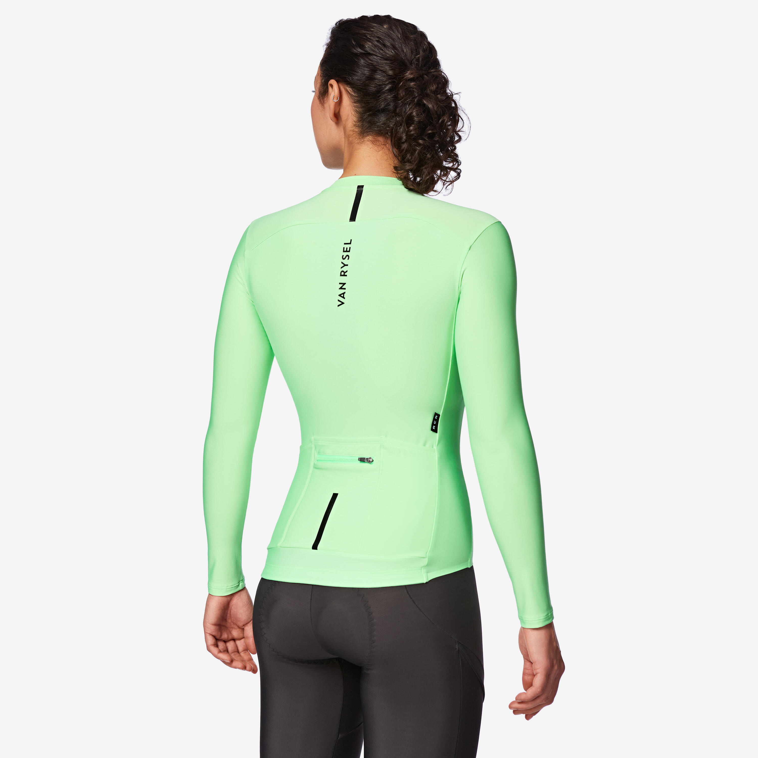 Unisex mid-season long-sleeved road cycling jersey, RCR 2 - Green