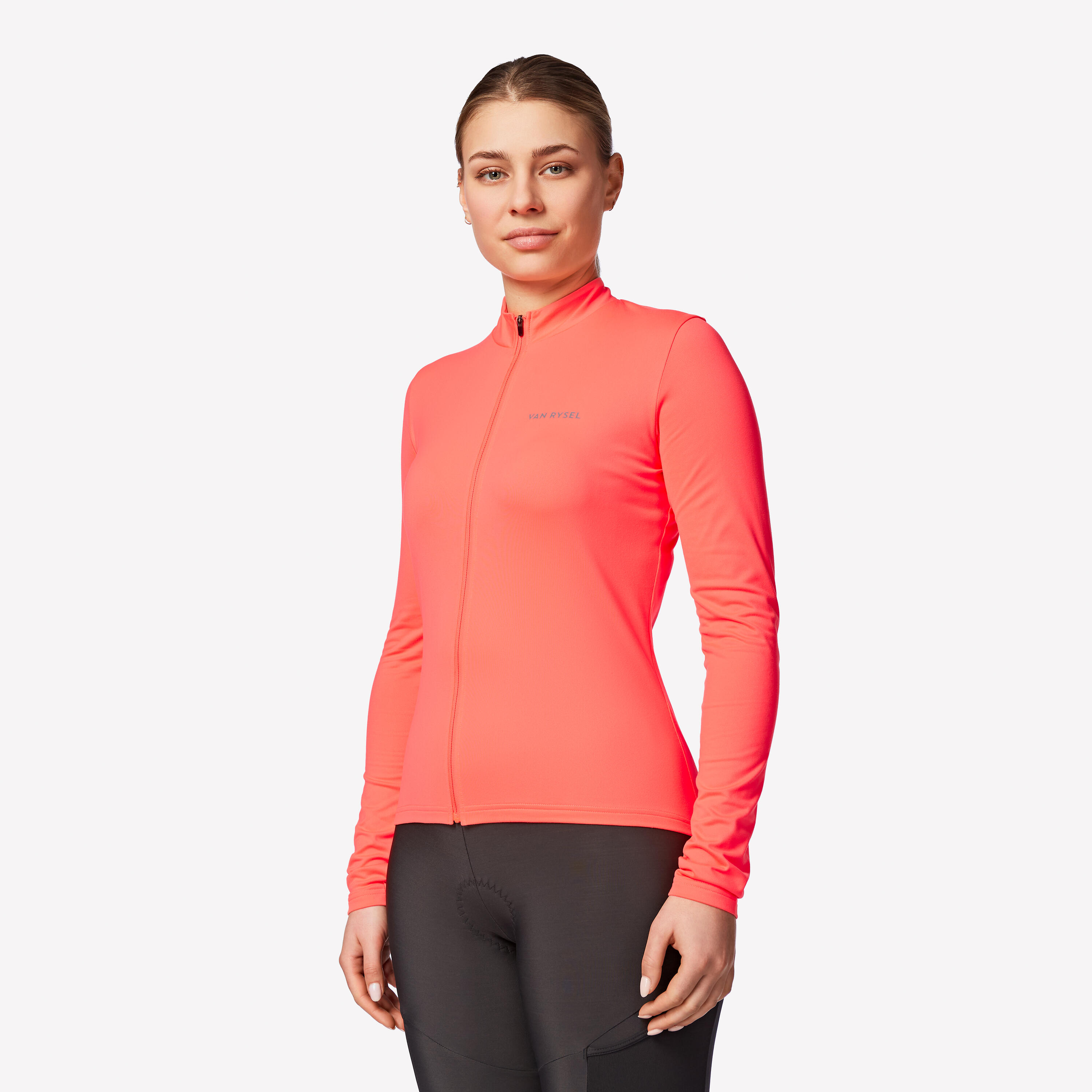 Maillot de vélo de route à manches longues femme, Discover 2/4