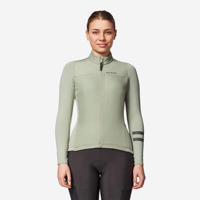 Fietsshirt met lange mouwen dames tussenseizoen edr