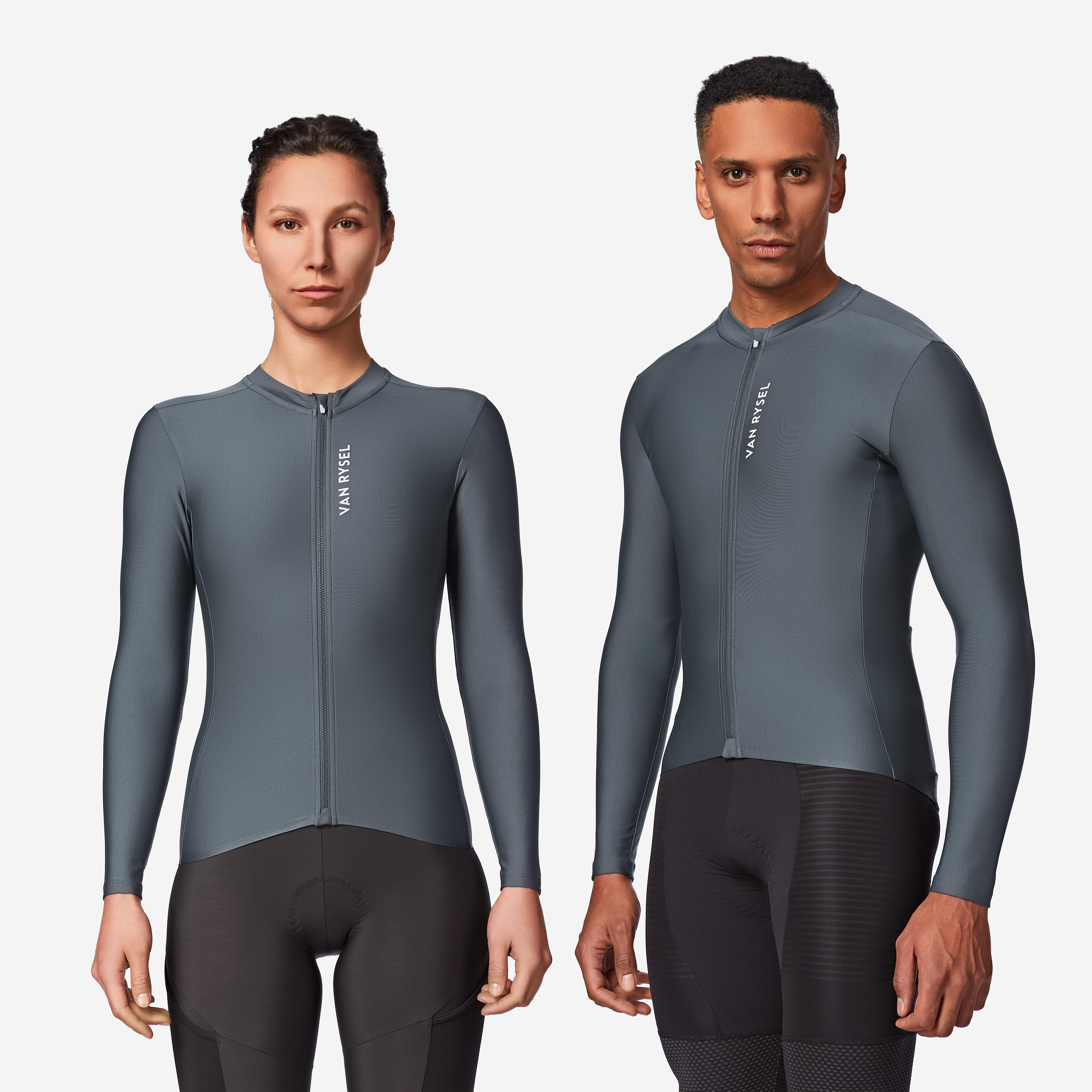 Mid-Season Long-Sleeved Road Cycling Jersey, Racer 2 - VAN RYSEL