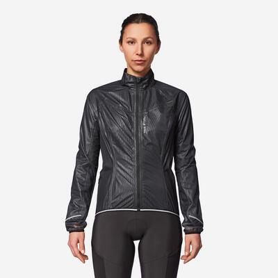 Wielren regenjas dames 900 zwart
