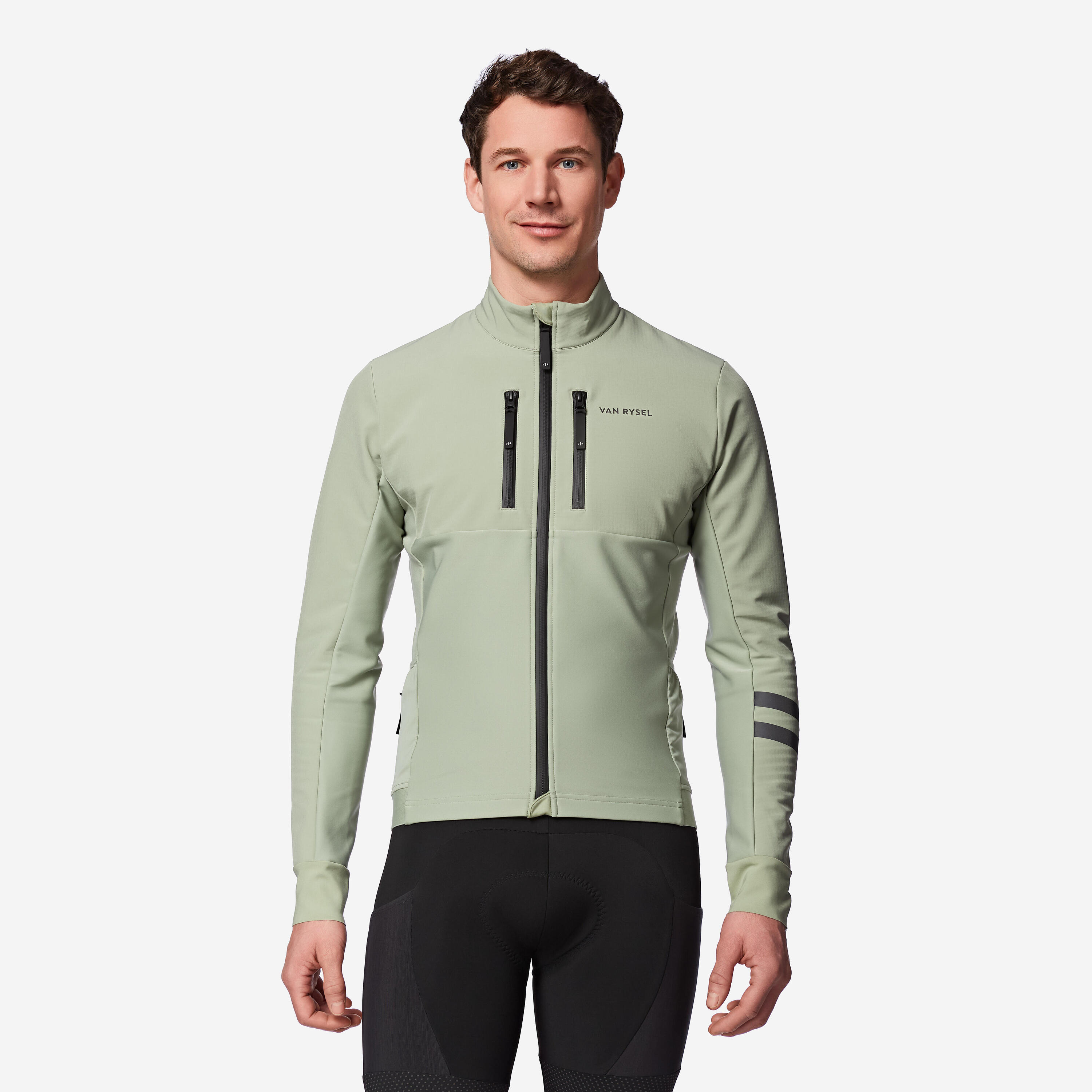 VAN RYSEL Fahrradjacke Rennrad Winter EDR Herren grün 