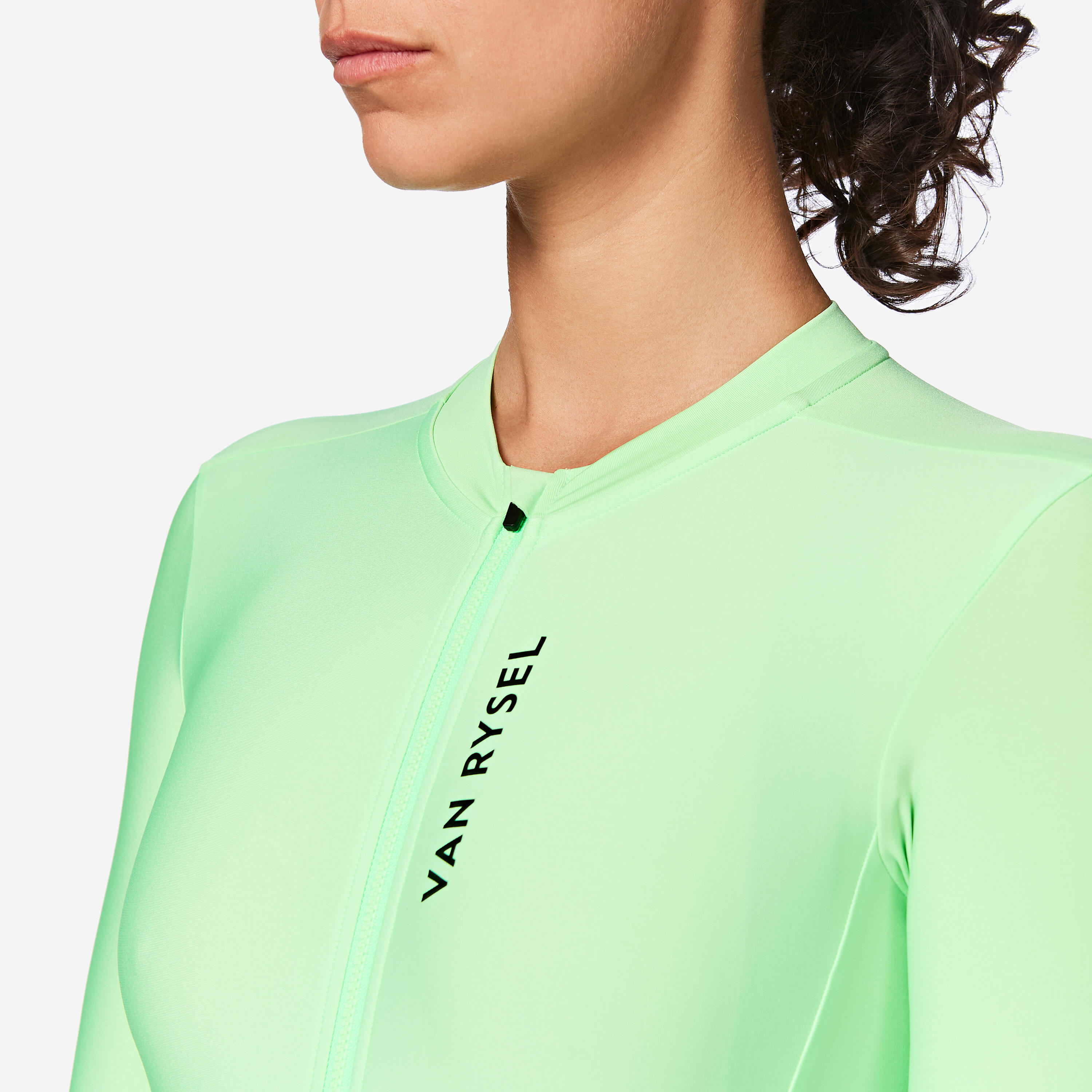 Unisex mid-season long-sleeved road cycling jersey, RCR 2 - Green