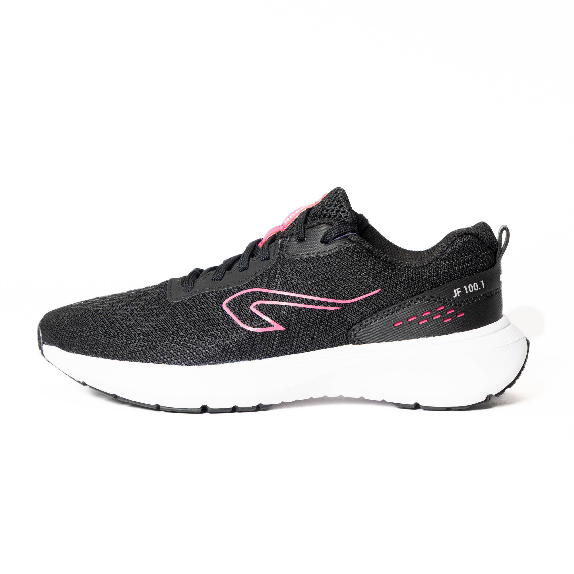Women Running Shoes Lightweight, Cushioned, Upto 10km/week, Jogflow 100.1 -Black -  4