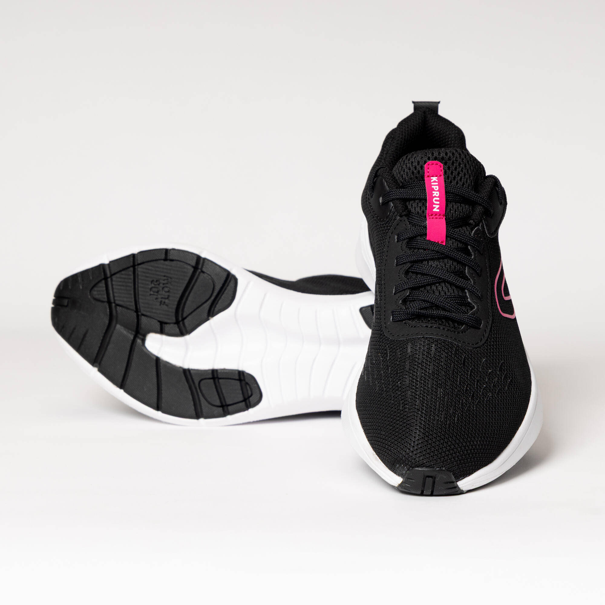 Women Running Shoes Lightweight, Cushioned, Upto 10km/week, Jogflow 100.1 -Black -  3