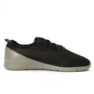 Men Walking Shoes with Breathable Mesh, Cushioning, PW 100 - Black and Khaki