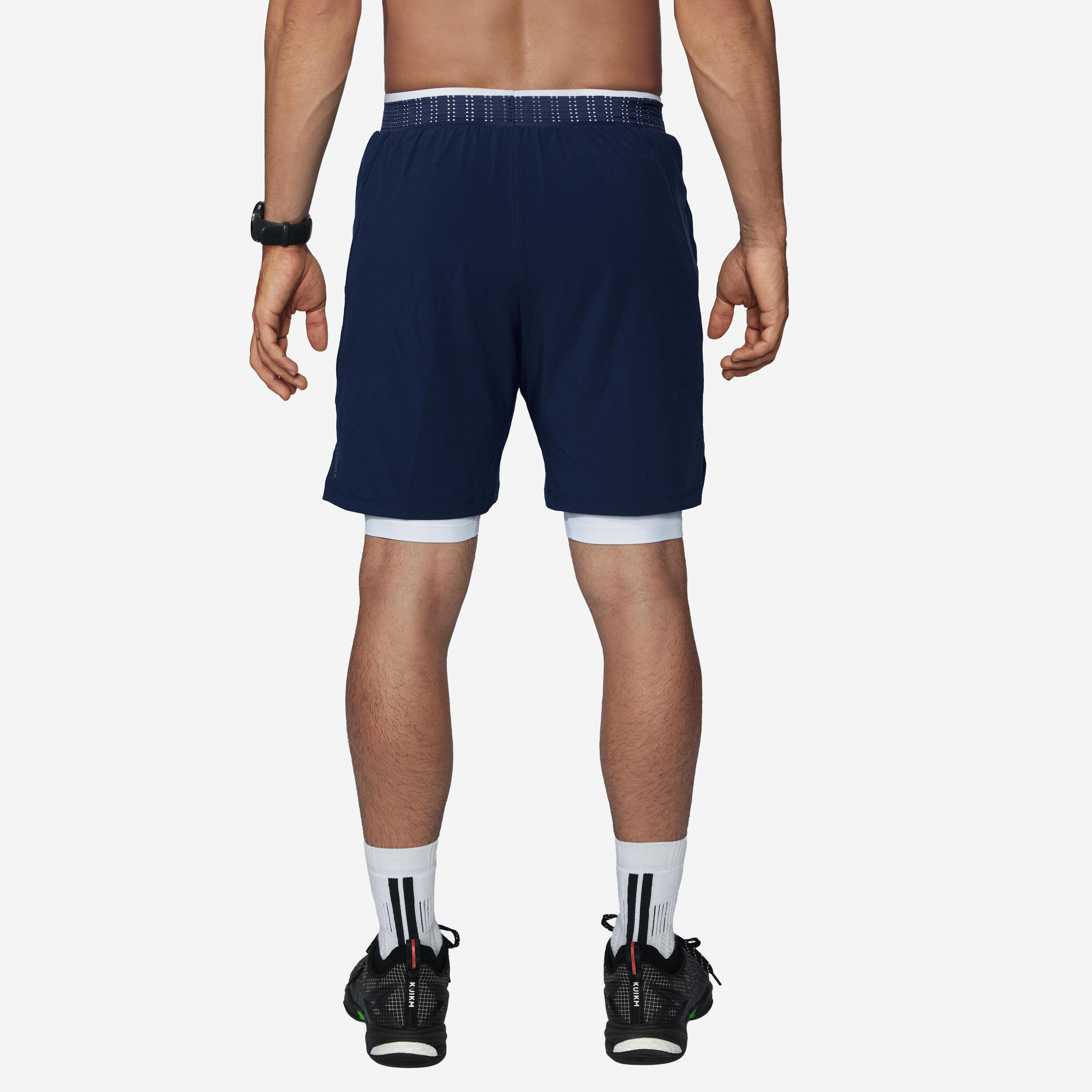 Pantaloncini badminton uomo PERFORM 990 blu 4/8