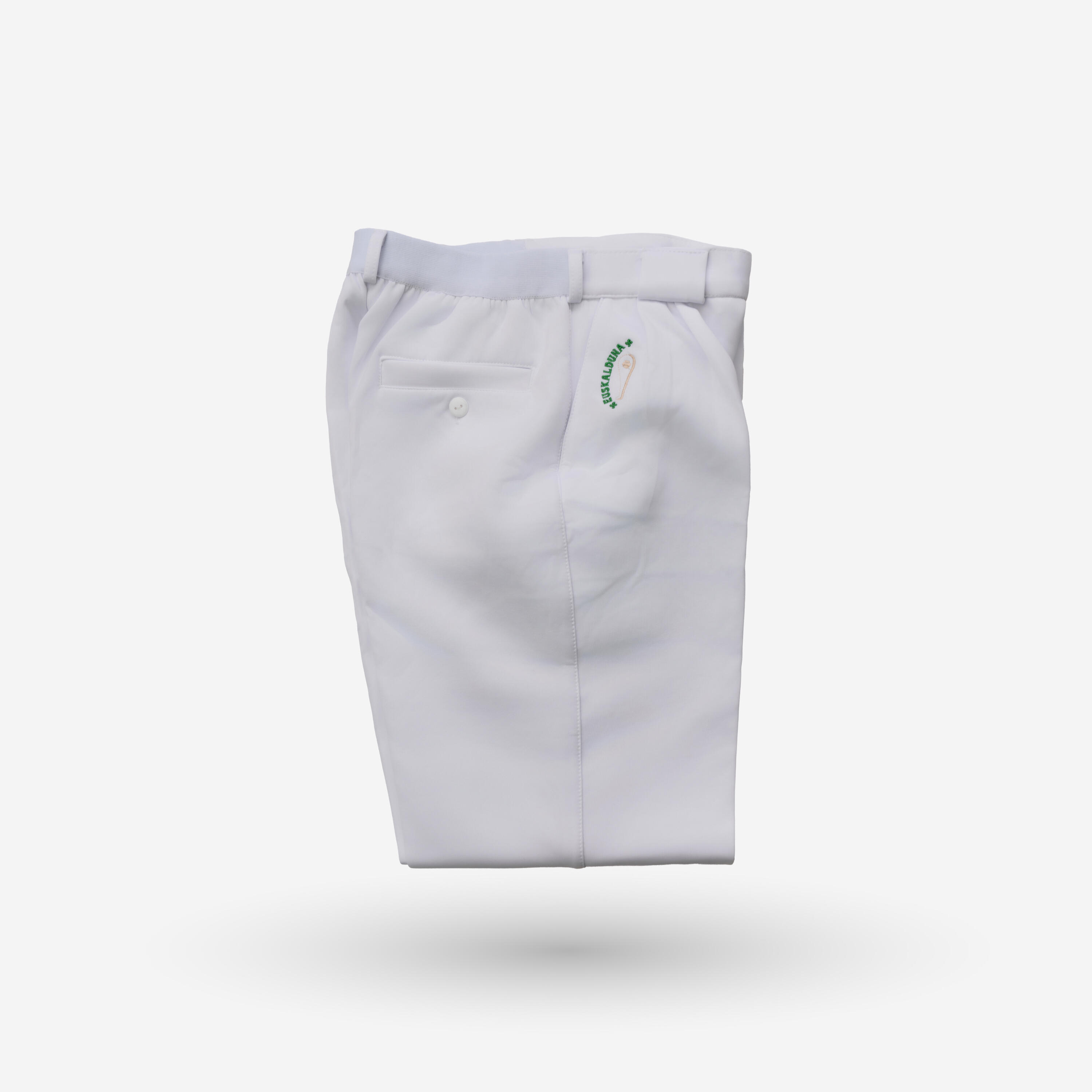 Pantalón de pelotari niño Euskalduna blanco 3/3