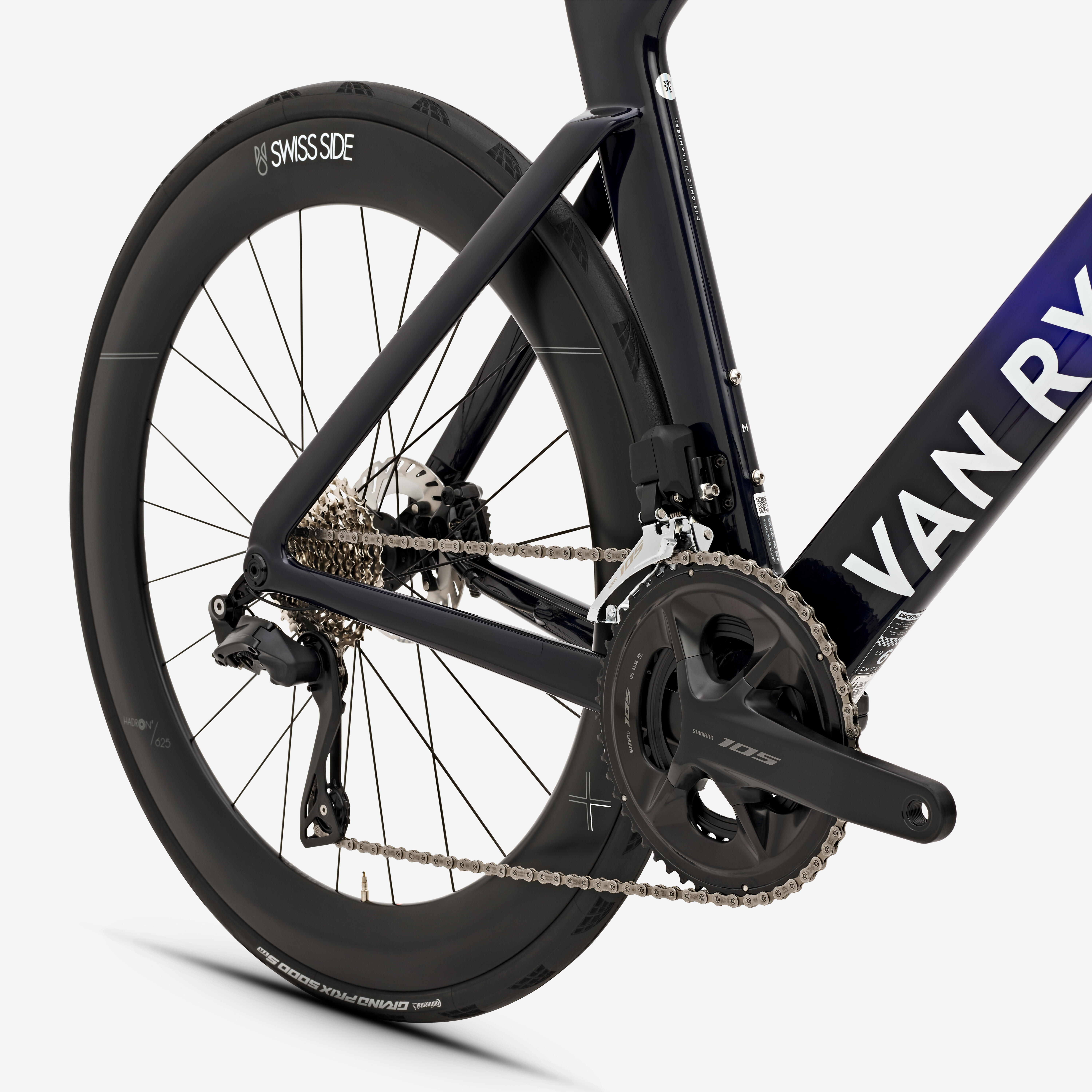 VAN RYSEL Cestný bicykel RCR-F Pro 105 Di2 12 PWM fialový S · záber 5