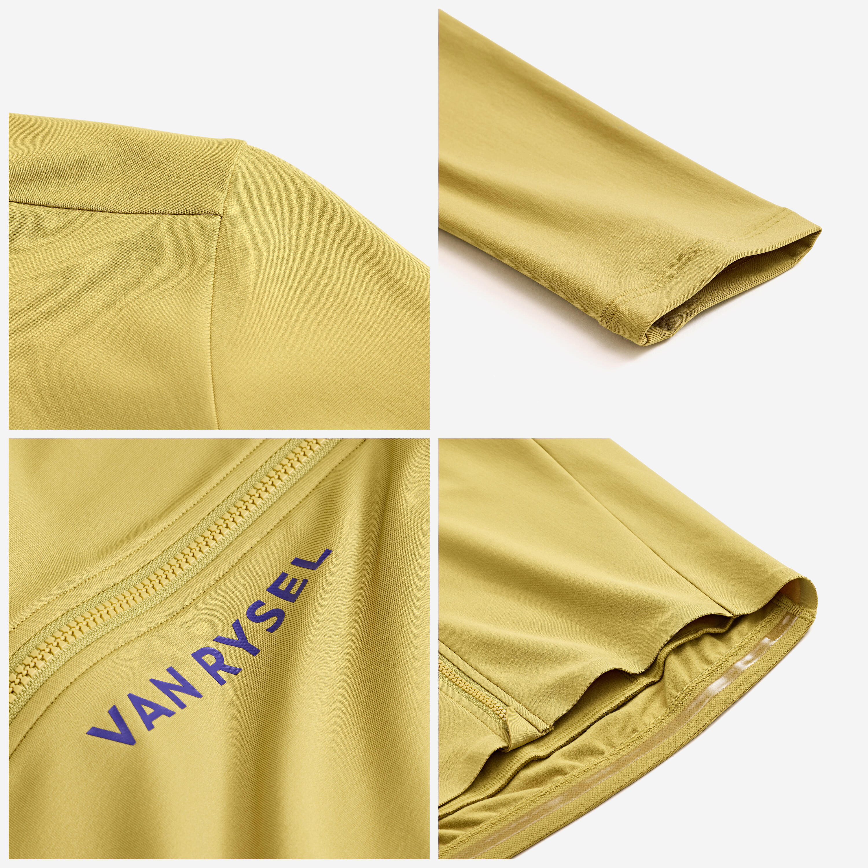 Maillot à manches longues de vélo de route mi-saison unisexe, RCR 2 khaki 7/13