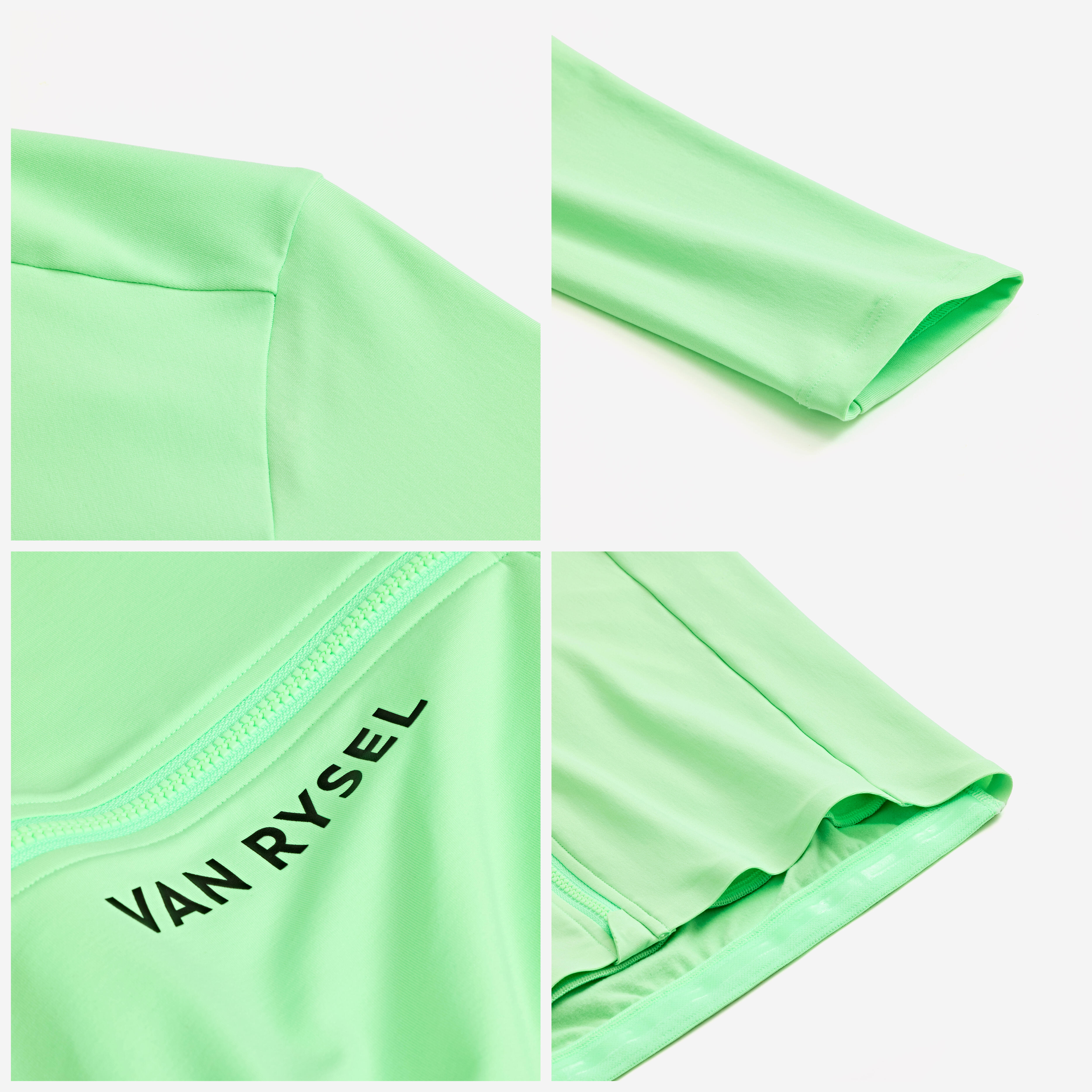 VAN RYSEL Unisex cyklistický dres RCR 2 dlhý rukáv zelený M · záber 8