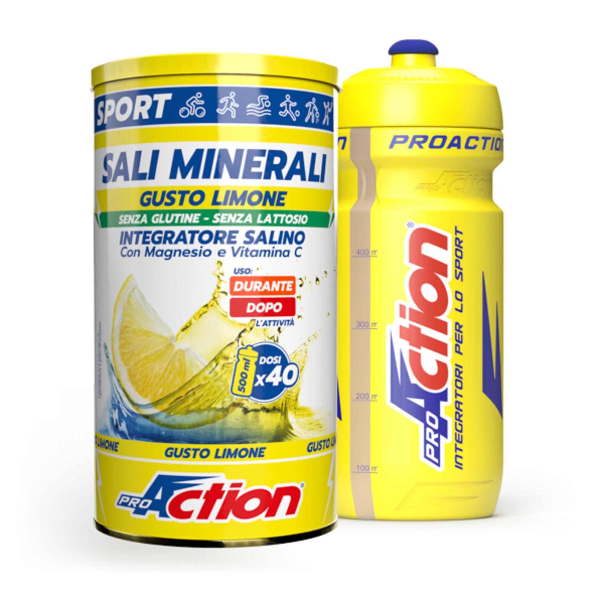 BEVANDA ISOTONICA  MINERAL PLUS PROACTION SALI MINERALI GUSTO LIMONE BORRACCIA 2/2