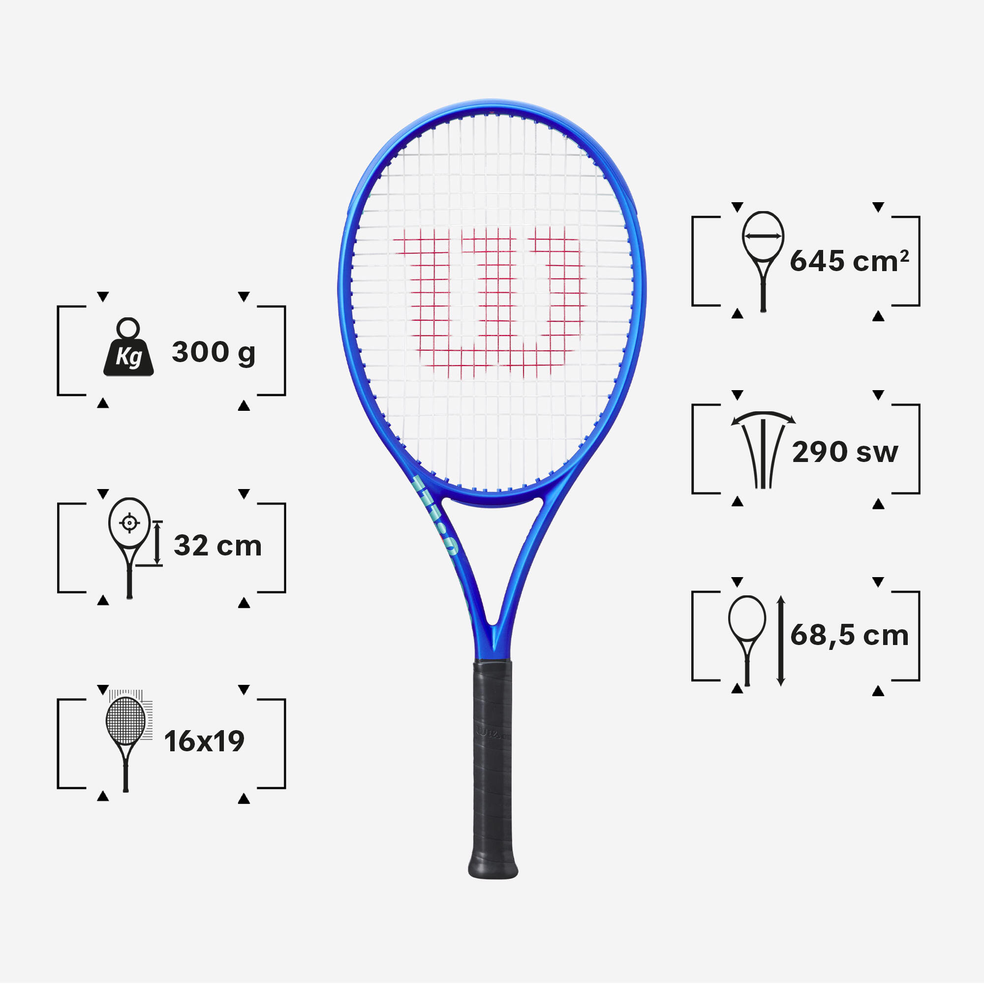 Rakieta tenisowa Wilson Ultra 100 v5 300g bez naciągu 2/11