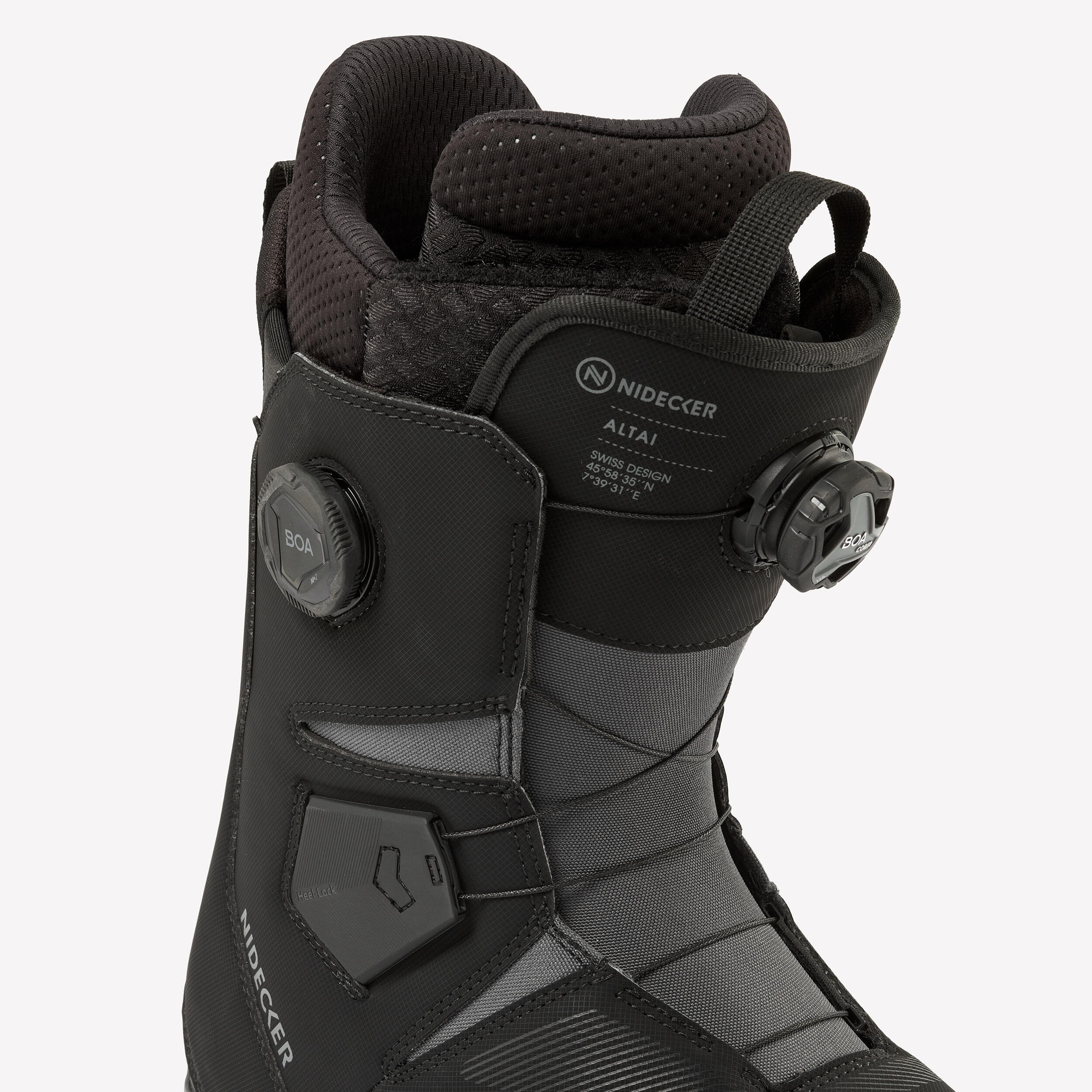 Boots de snowboard all mountain double BOA Homme, Nidecker Altai noir 6/9
