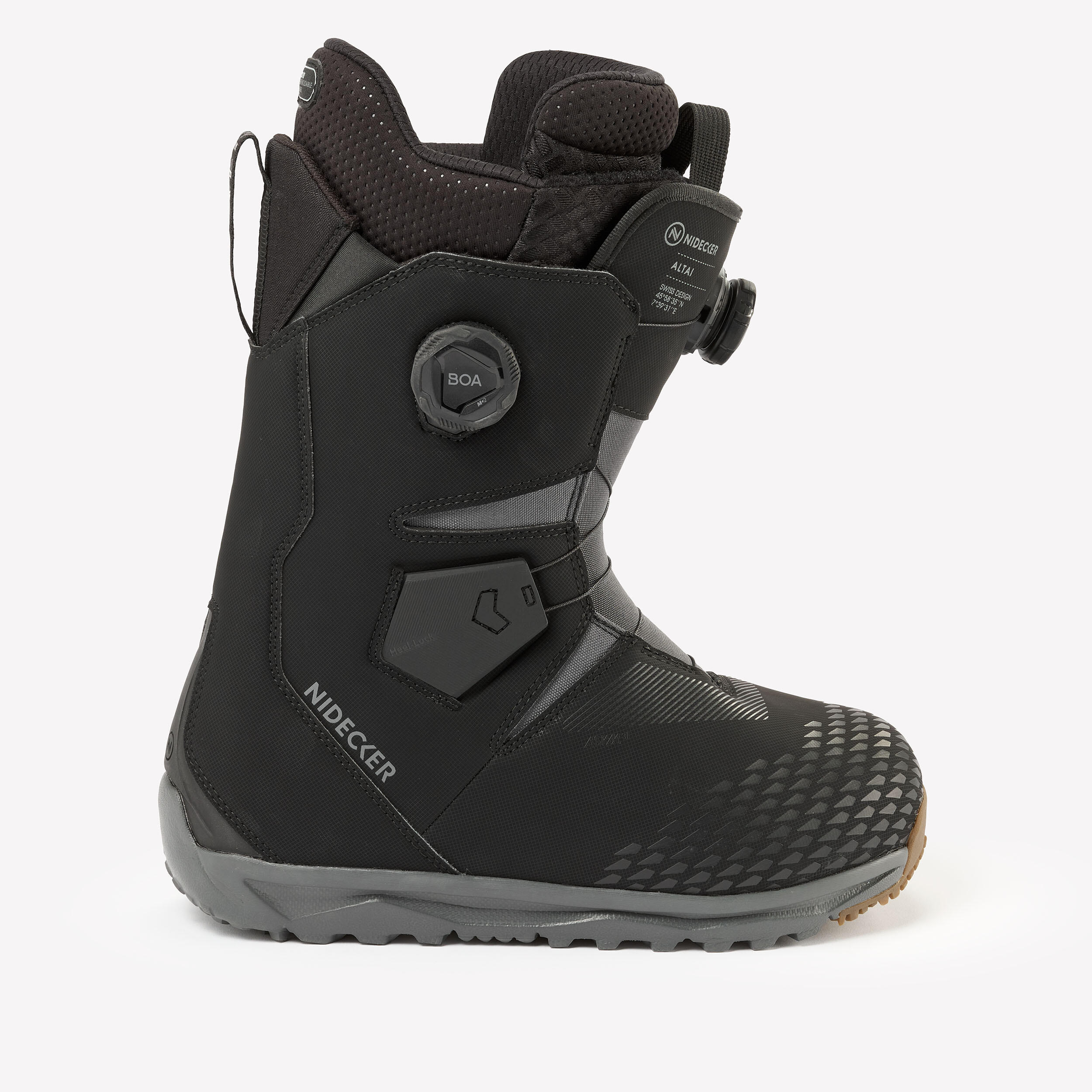 Boots de snowboard all mountain double BOA Homme, Nidecker Altai noir 1/9