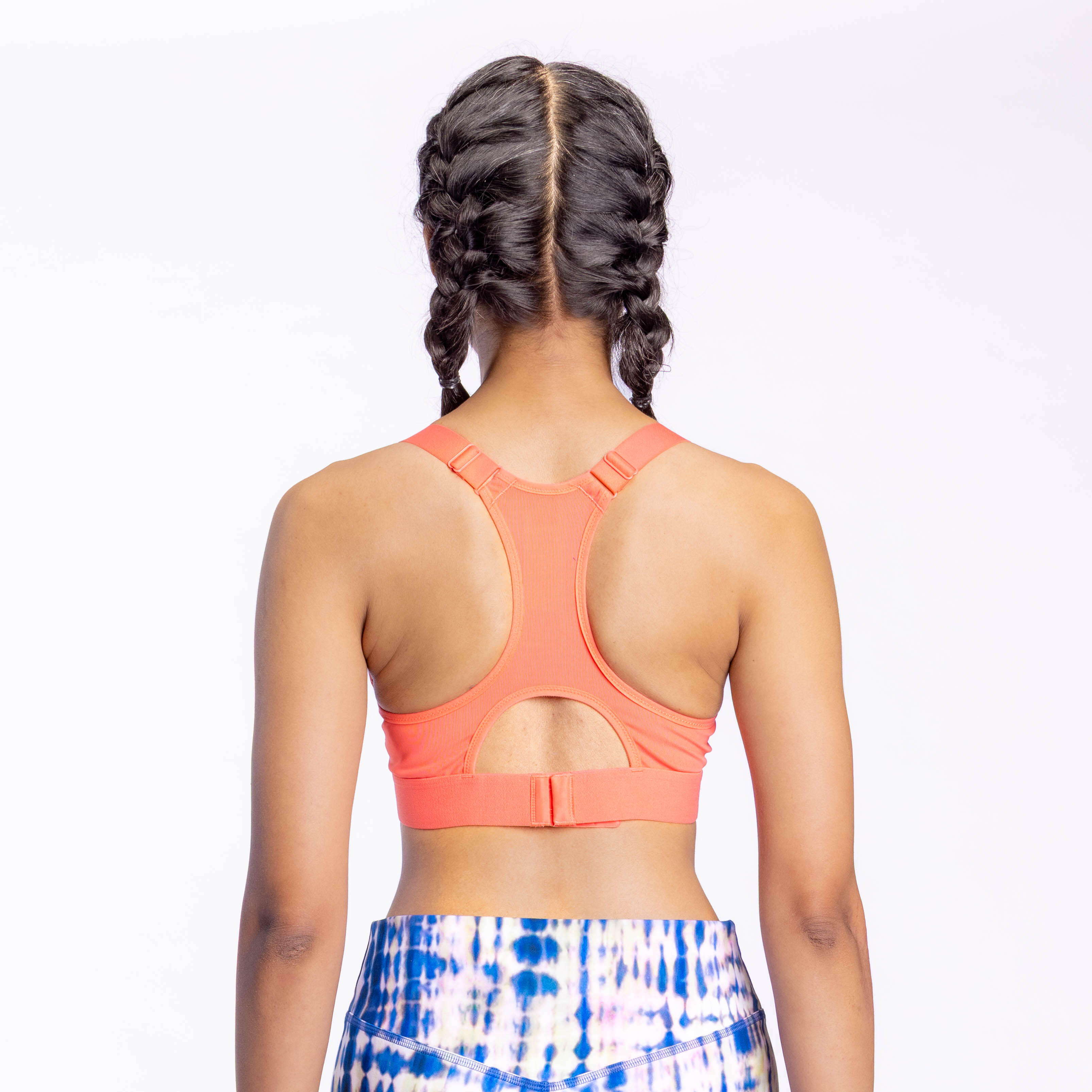 Women's High Support Adjustable Sports Bra with Cups