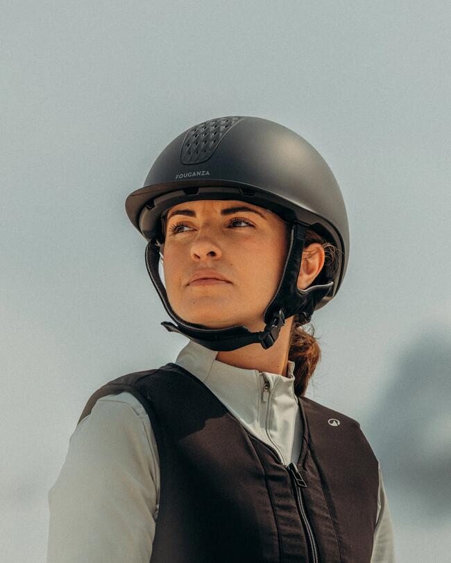 Rider wearing 520 helmet