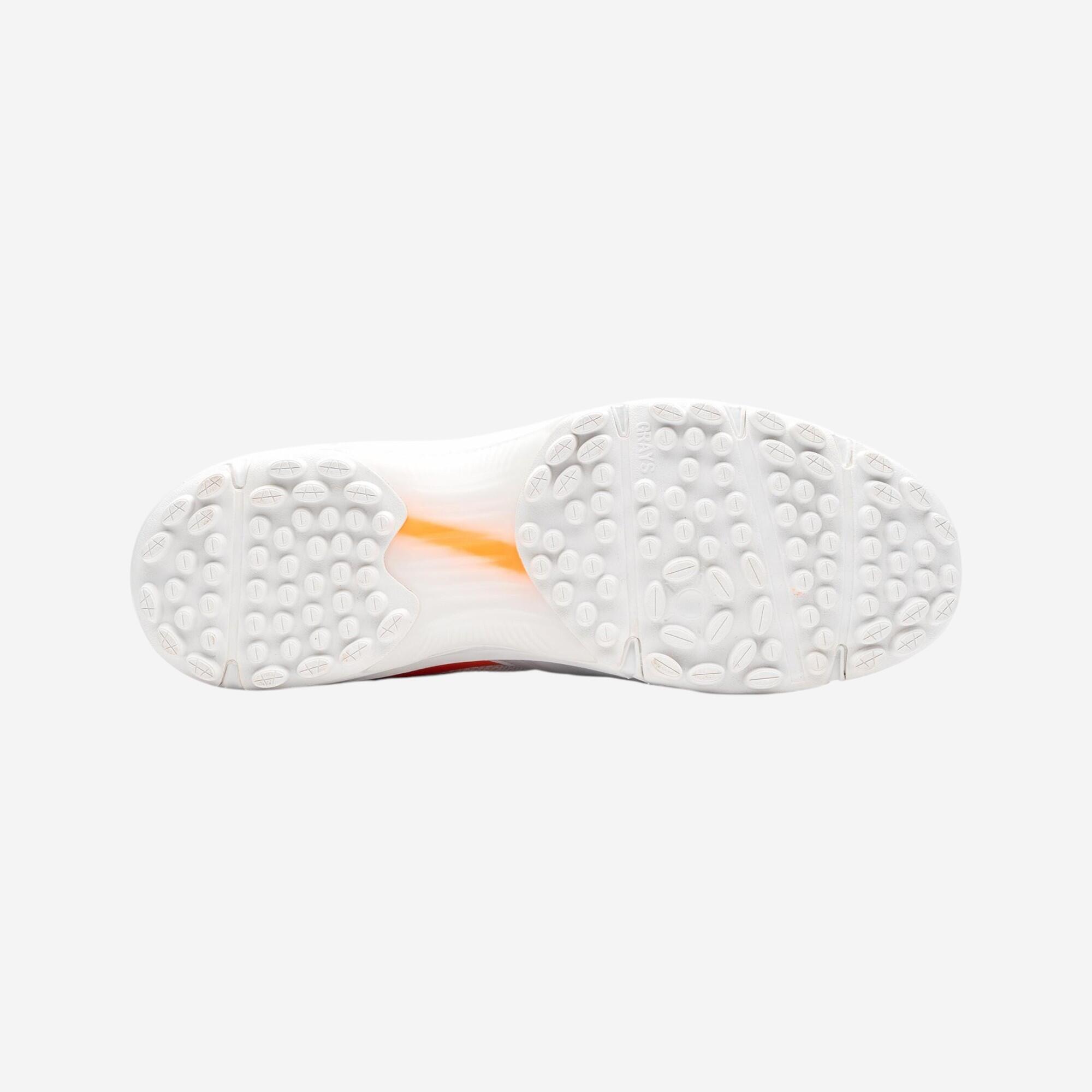 Chaussures de hockey sur gazon Adulte - GRAYS STEALTH 1.0 blanc et orange 6/6