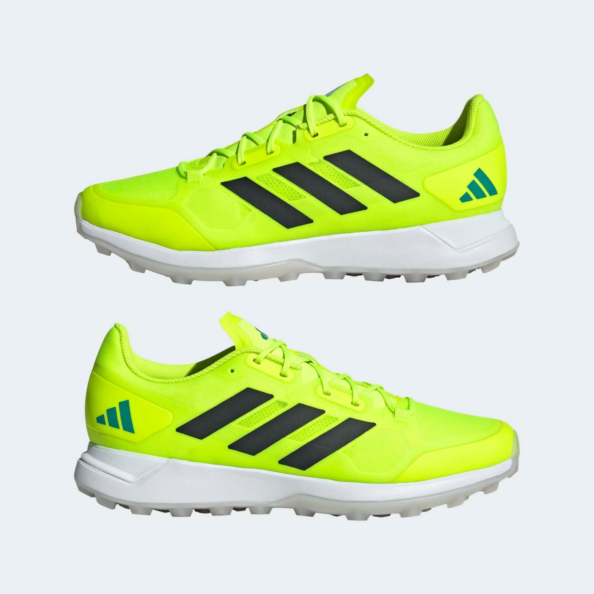 Scarpe hockey su prato adulto ADIDAS ZONE DOX 2.2 S gialle 2/9