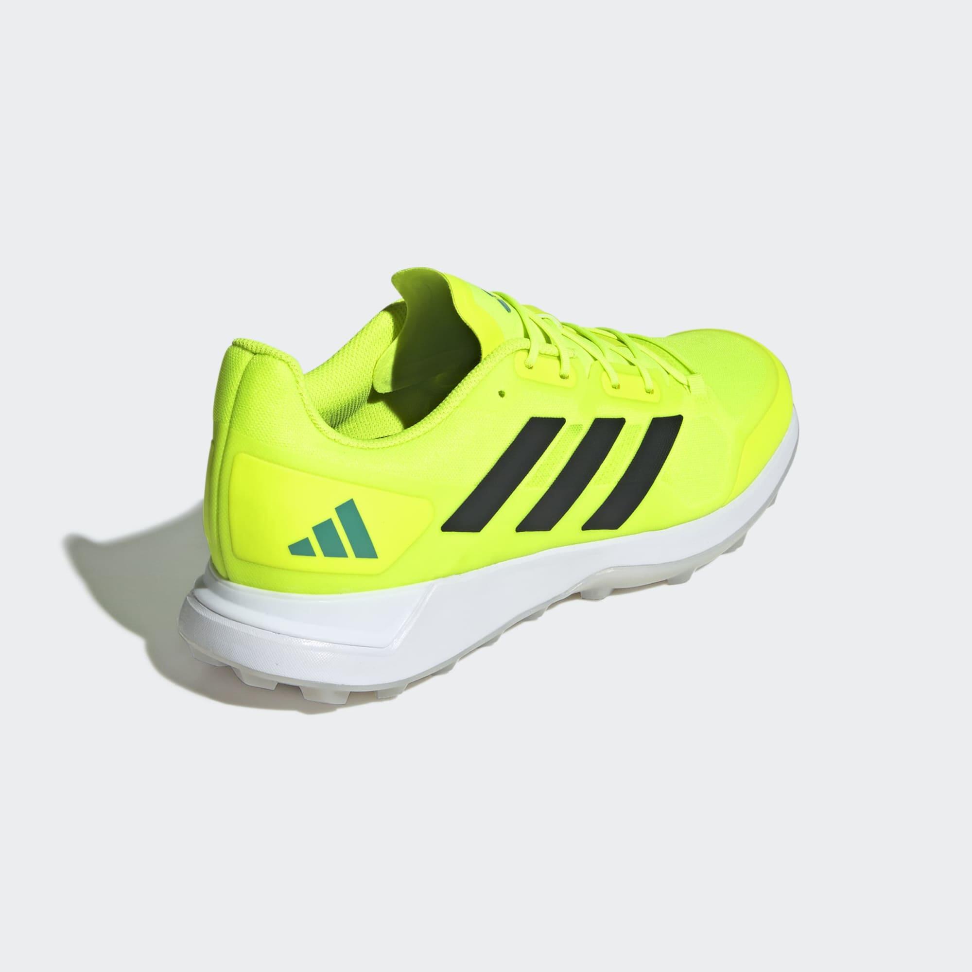 Scarpe hockey su prato adulto ADIDAS ZONE DOX 2.2 S gialle 4/9