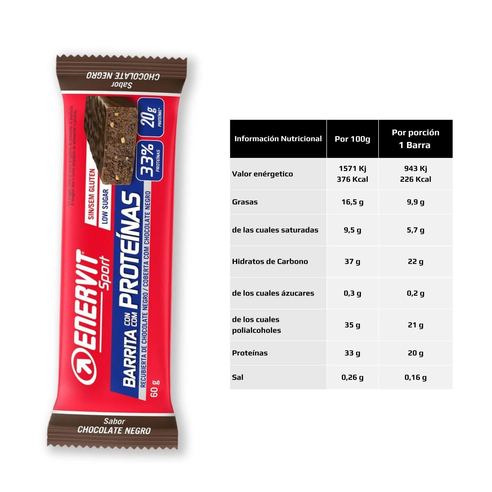 Barrita de proteína Enervit para la recuperación muscular  2/2